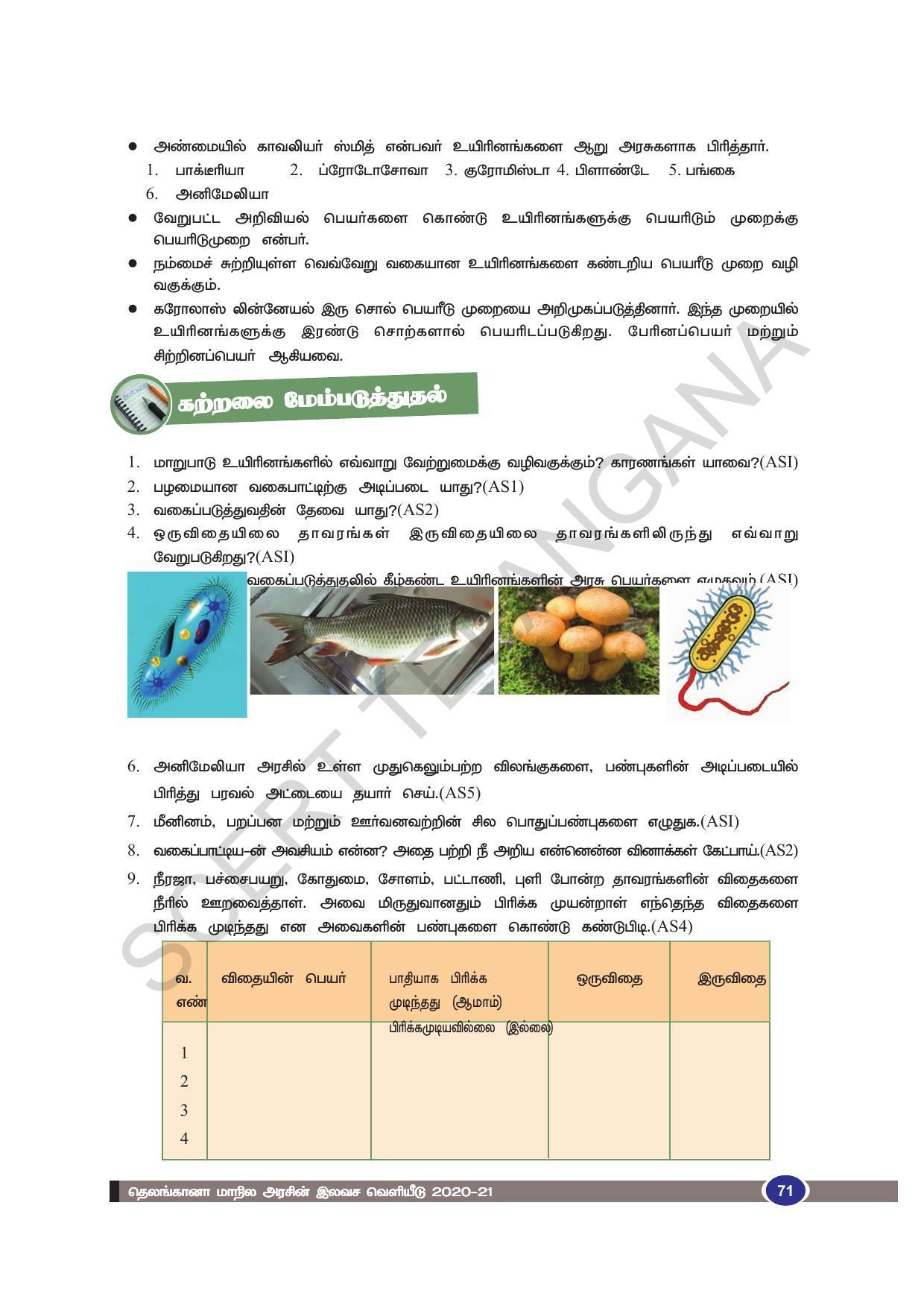 TS SCERT Class 9 Biological Science (Tamil Medium) Text Book - Page 83