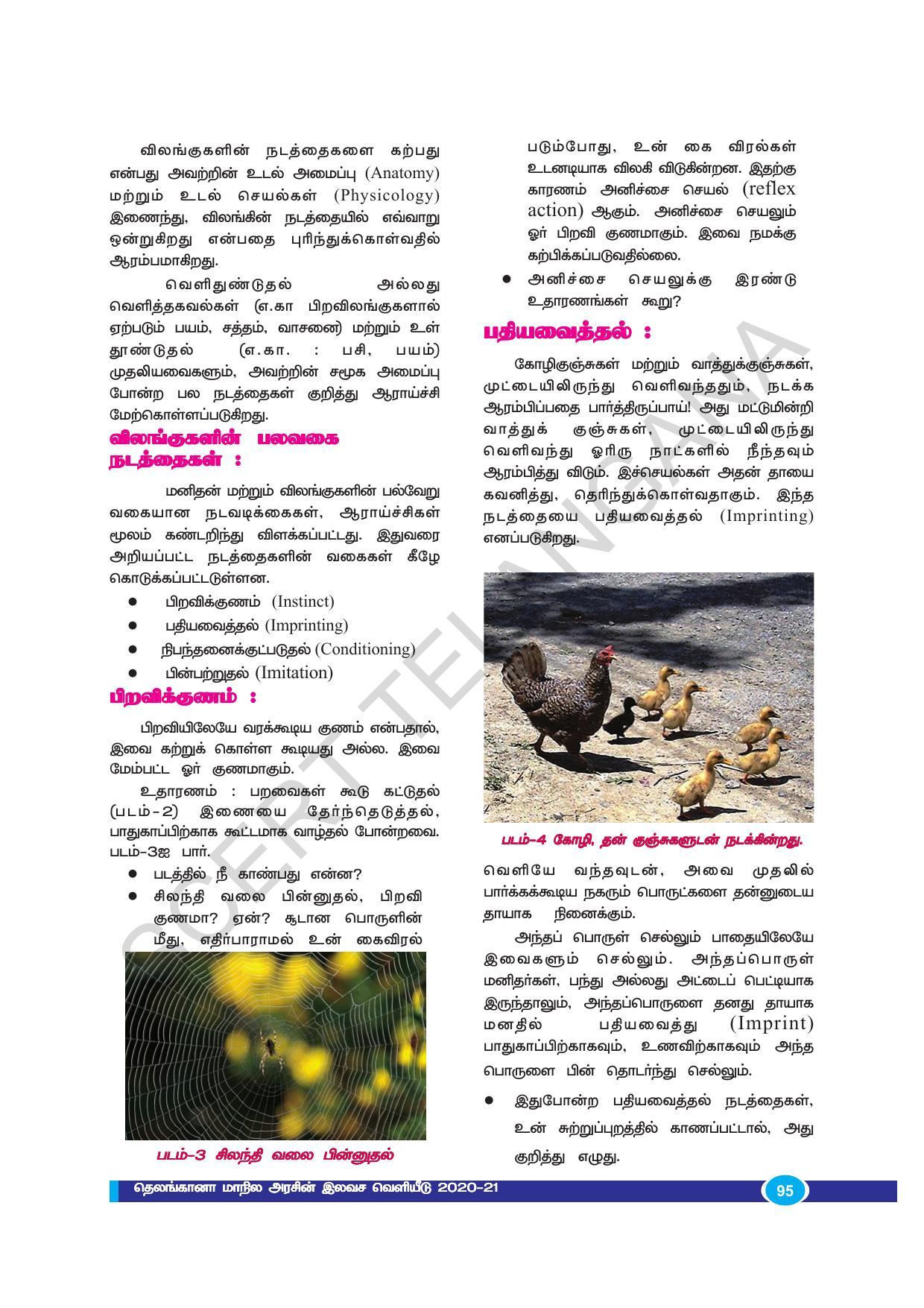 TS SCERT Class 9 Biological Science (Tamil Medium) Text Book - Page 107