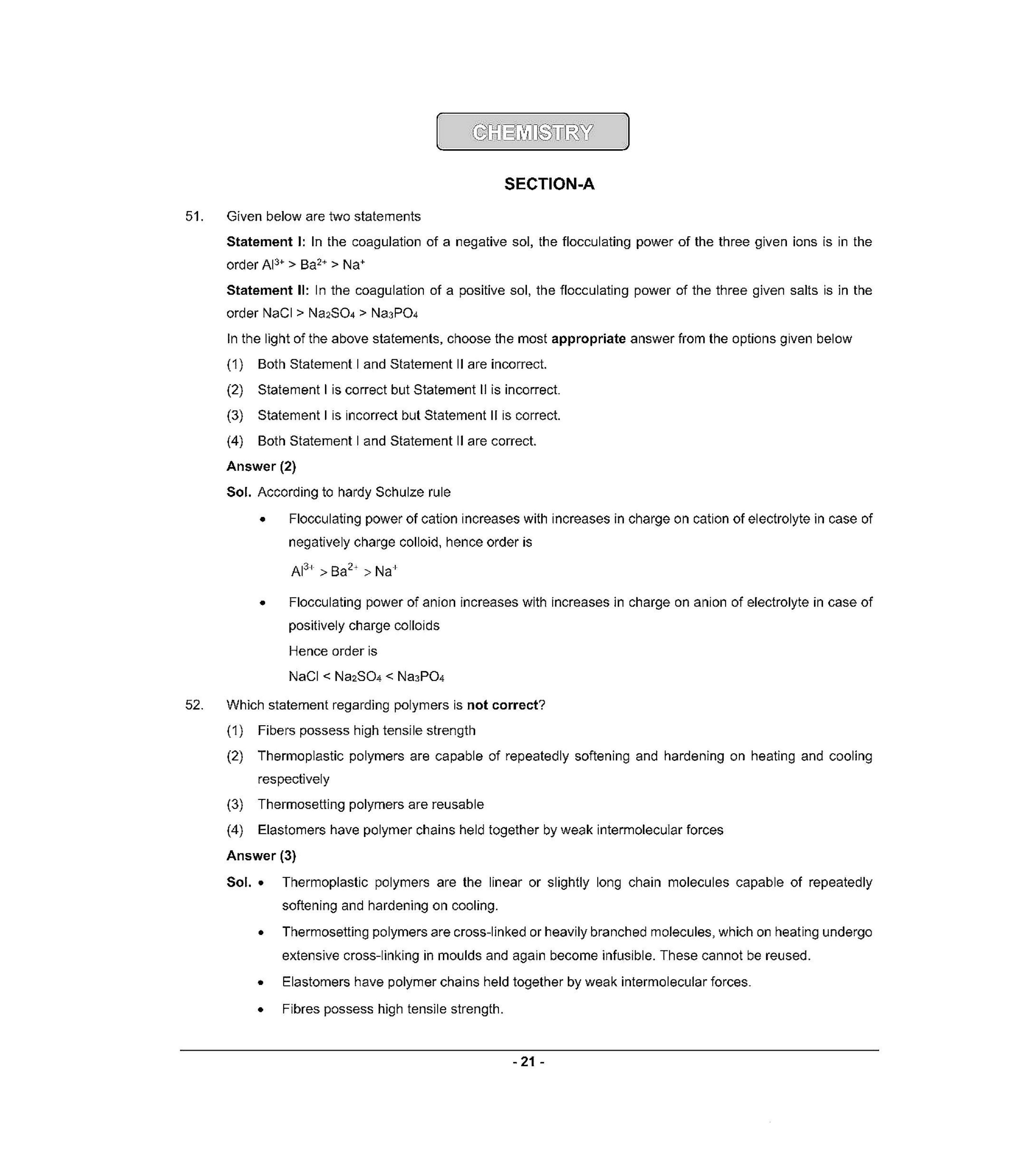 NEET T2 2021 Question Paper - Page 20