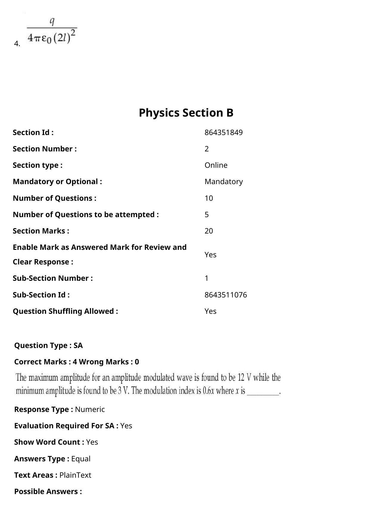 JEE Mains 2021: BTech Assamese (Shift 2) 27-07-2021 Question Paper - Page 33