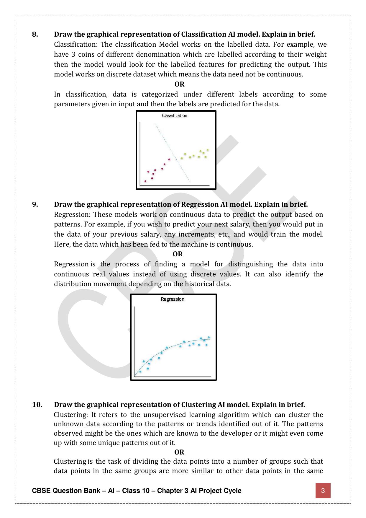 CBSE Class 10 Artificial Intelligence - Chapter 3 Question Bank - Page 3