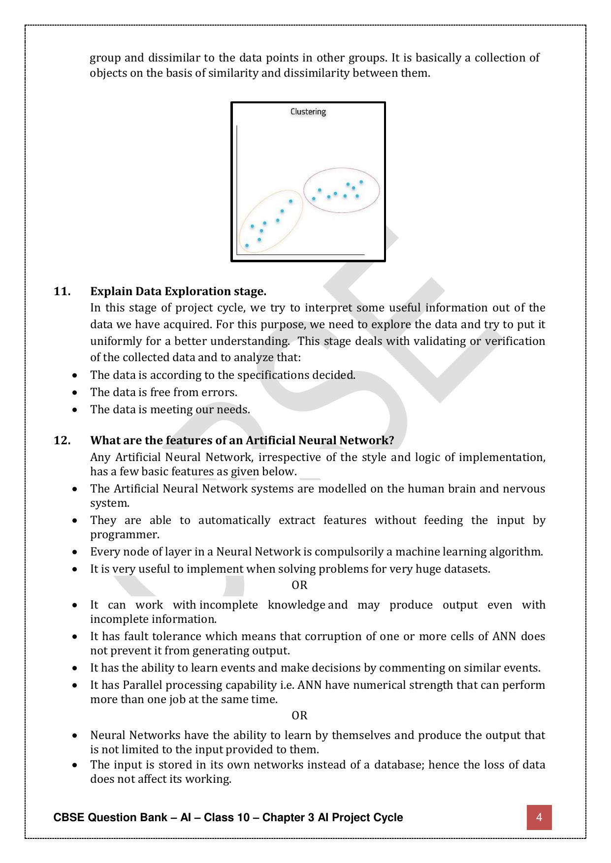 CBSE Class 10 Artificial Intelligence - Chapter 3 Question Bank - Page 4