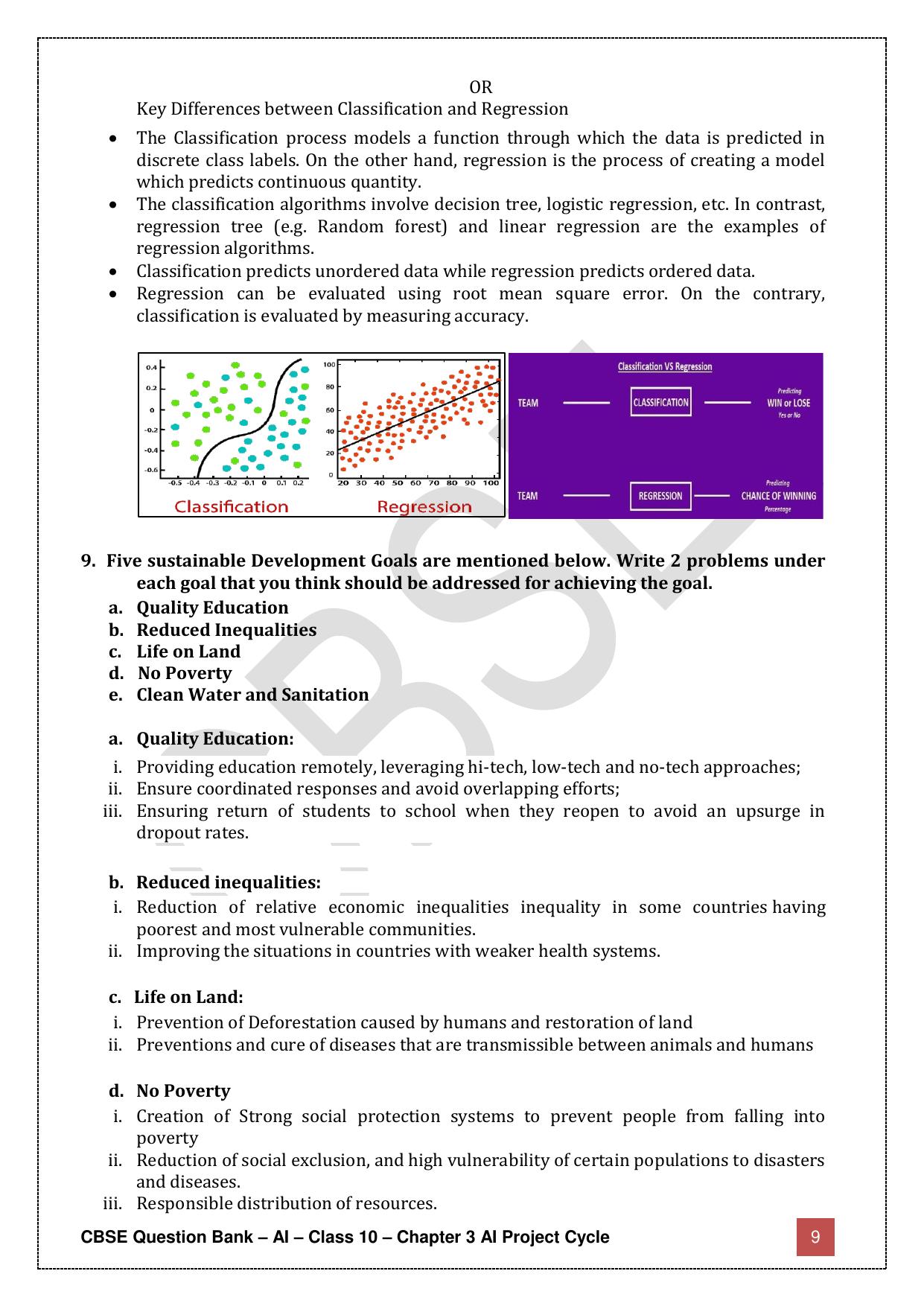 CBSE Class 10 Artificial Intelligence - Chapter 3 Question Bank - Page 9