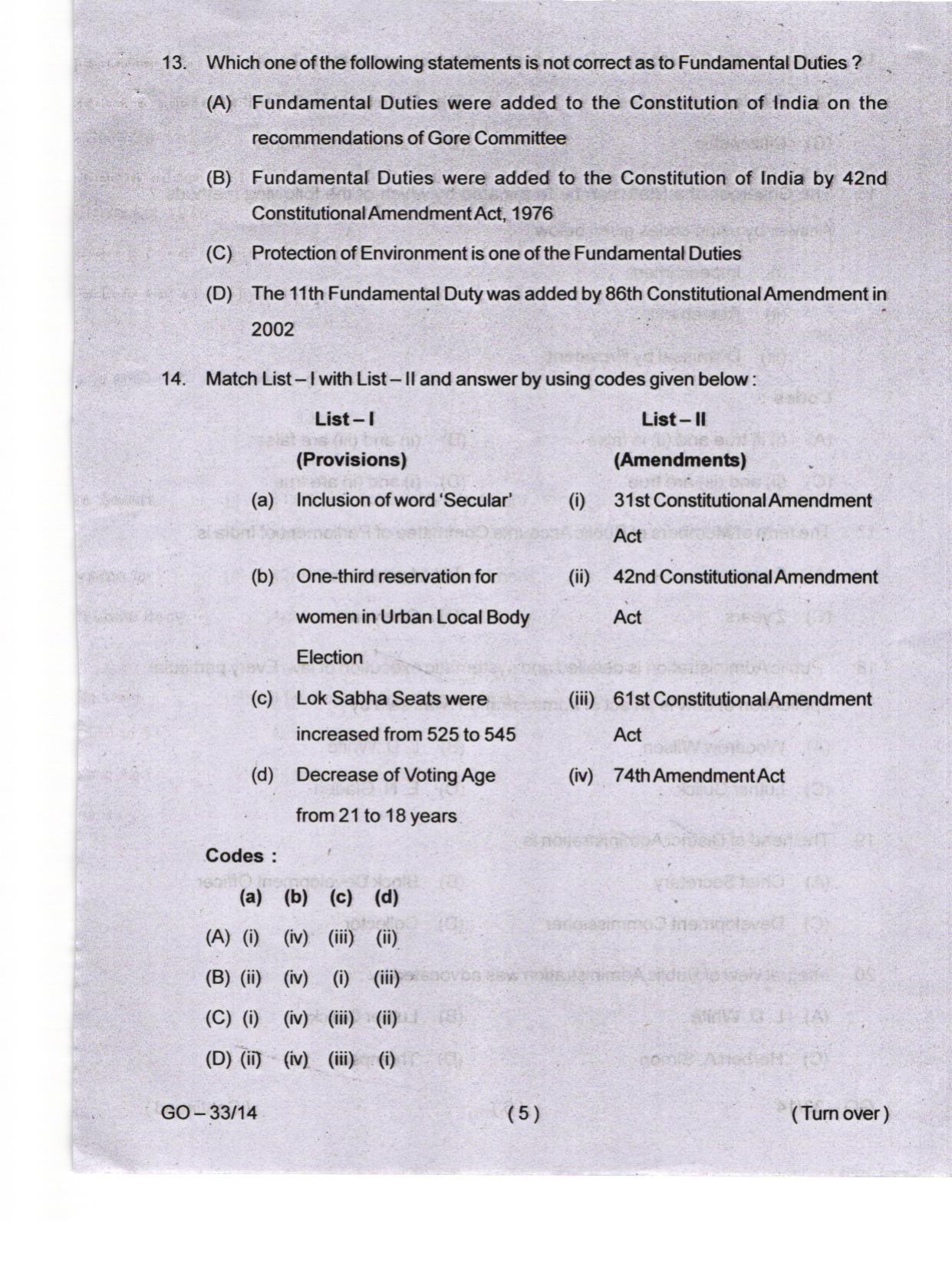 Odisha CPET 2024 PUBLIC ADMINISTRATION Question Papers - Page 5