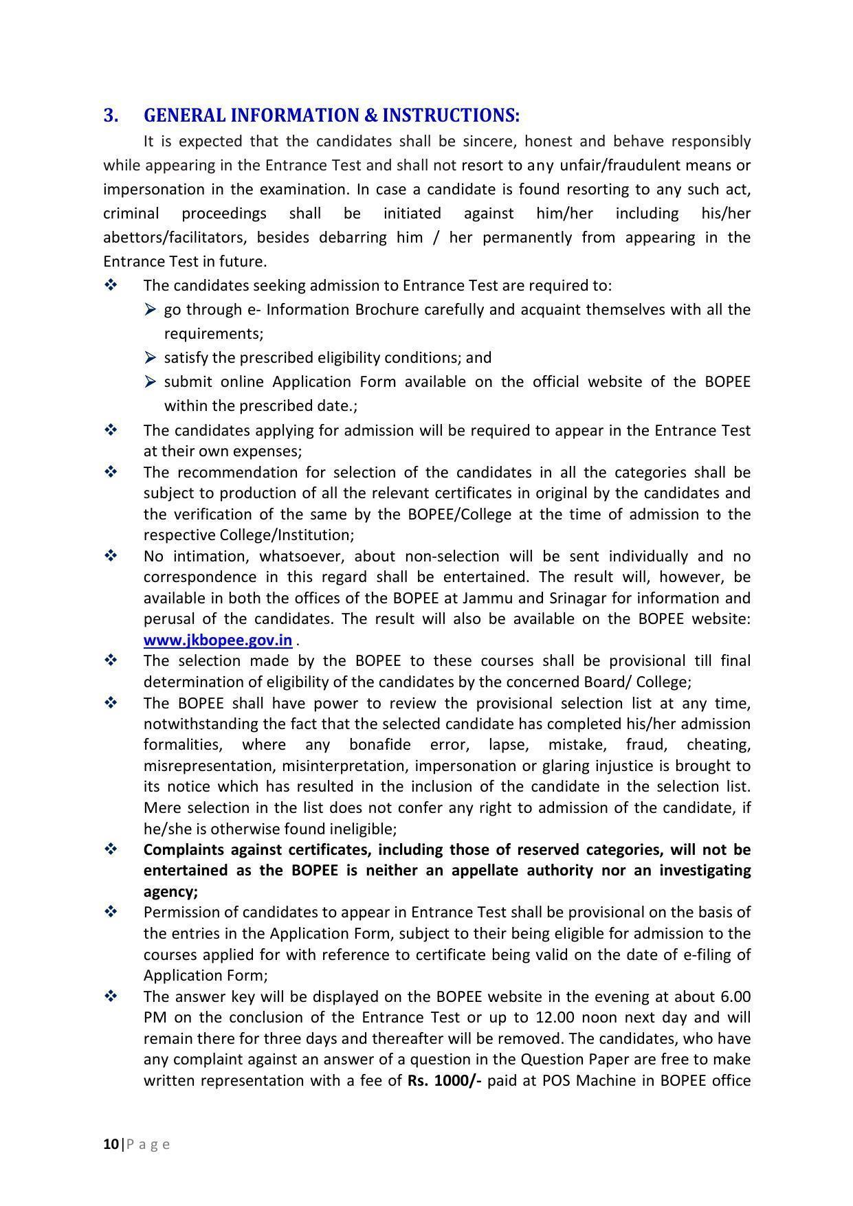 JKBOPEE B.Sc Nursing Syllabus - Page 10
