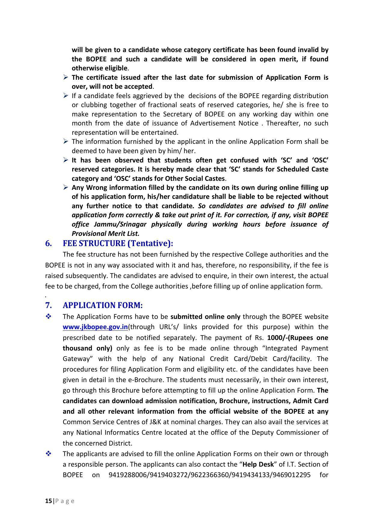 JKBOPEE B.Sc Nursing Syllabus - Page 15