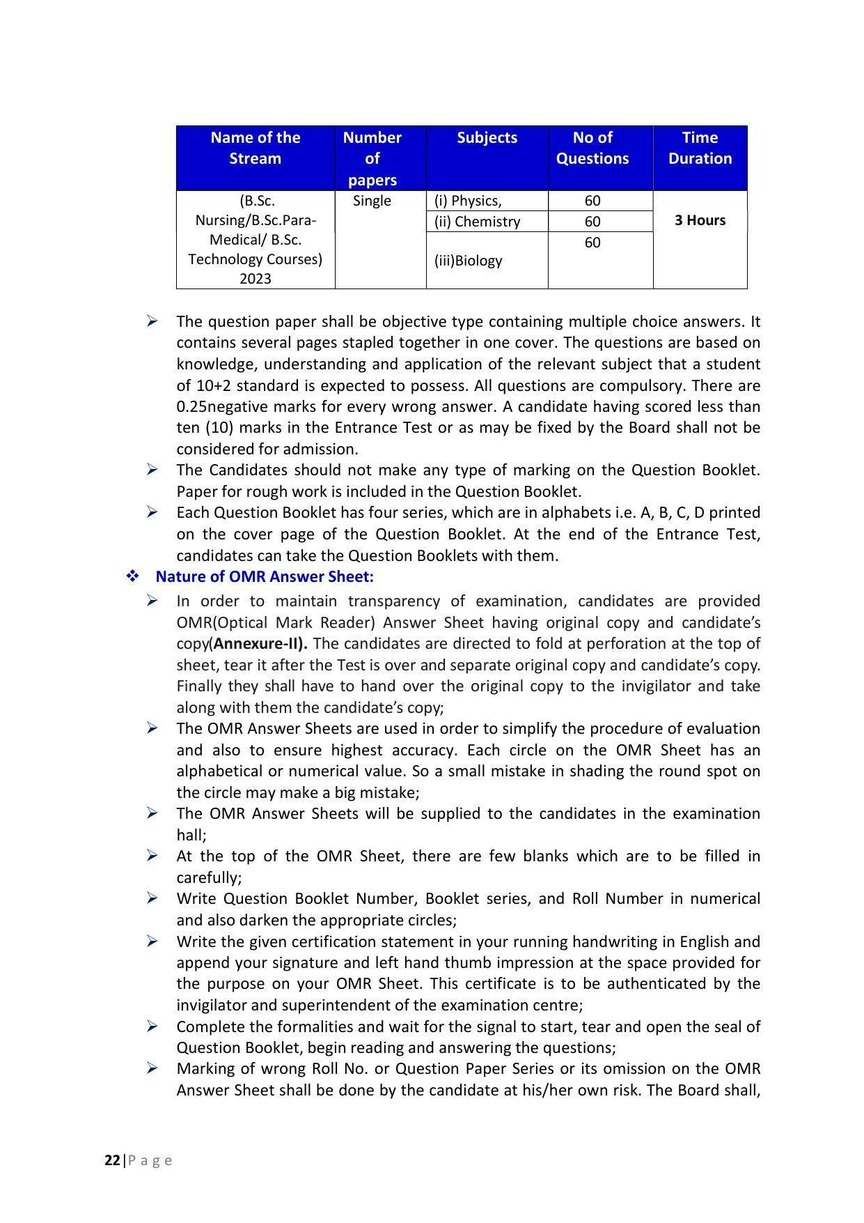JKBOPEE B.Sc Nursing Syllabus - Page 22