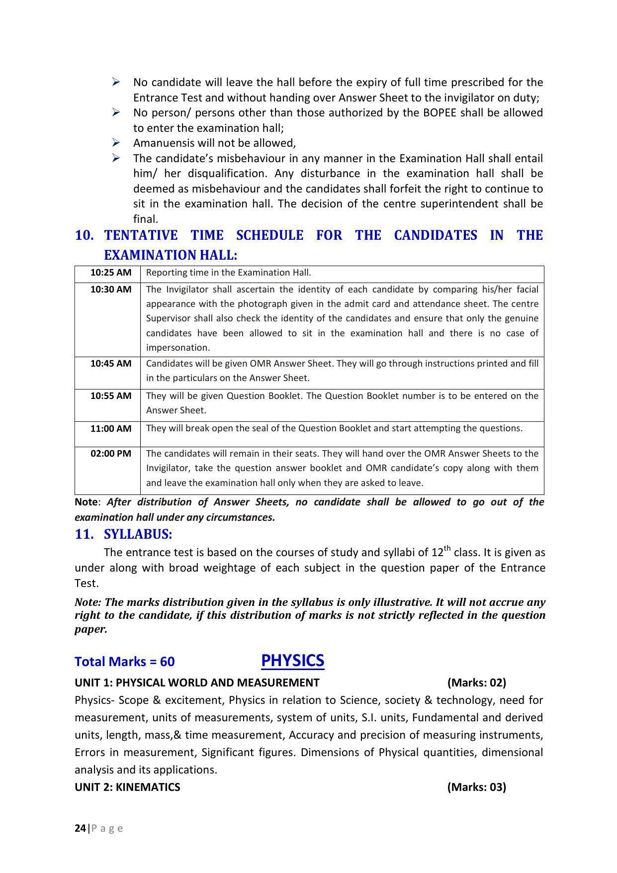 JKBOPEE B.Sc Nursing Syllabus - Page 24