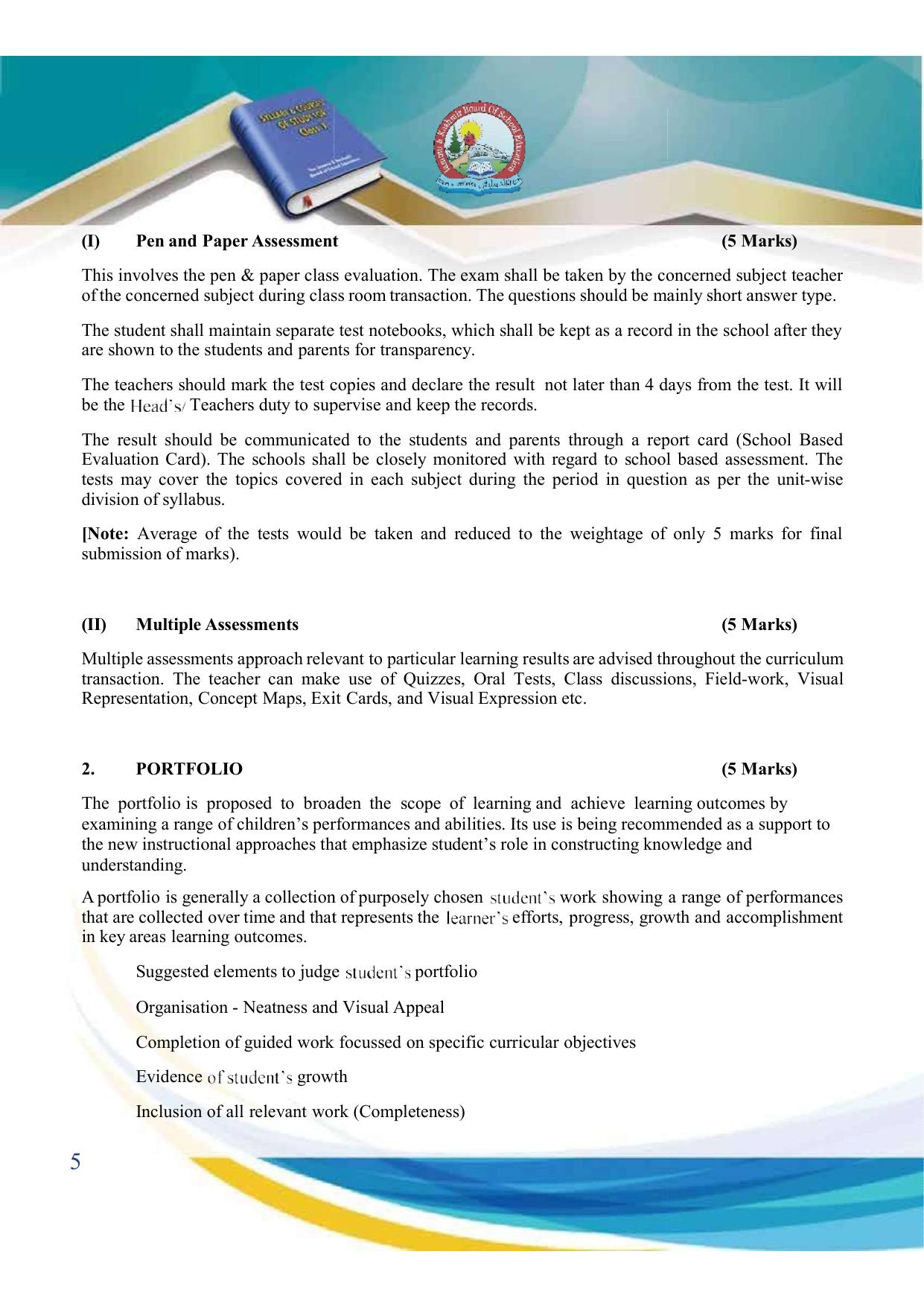 JKBOSE Syllabus for 10th class - Page 6