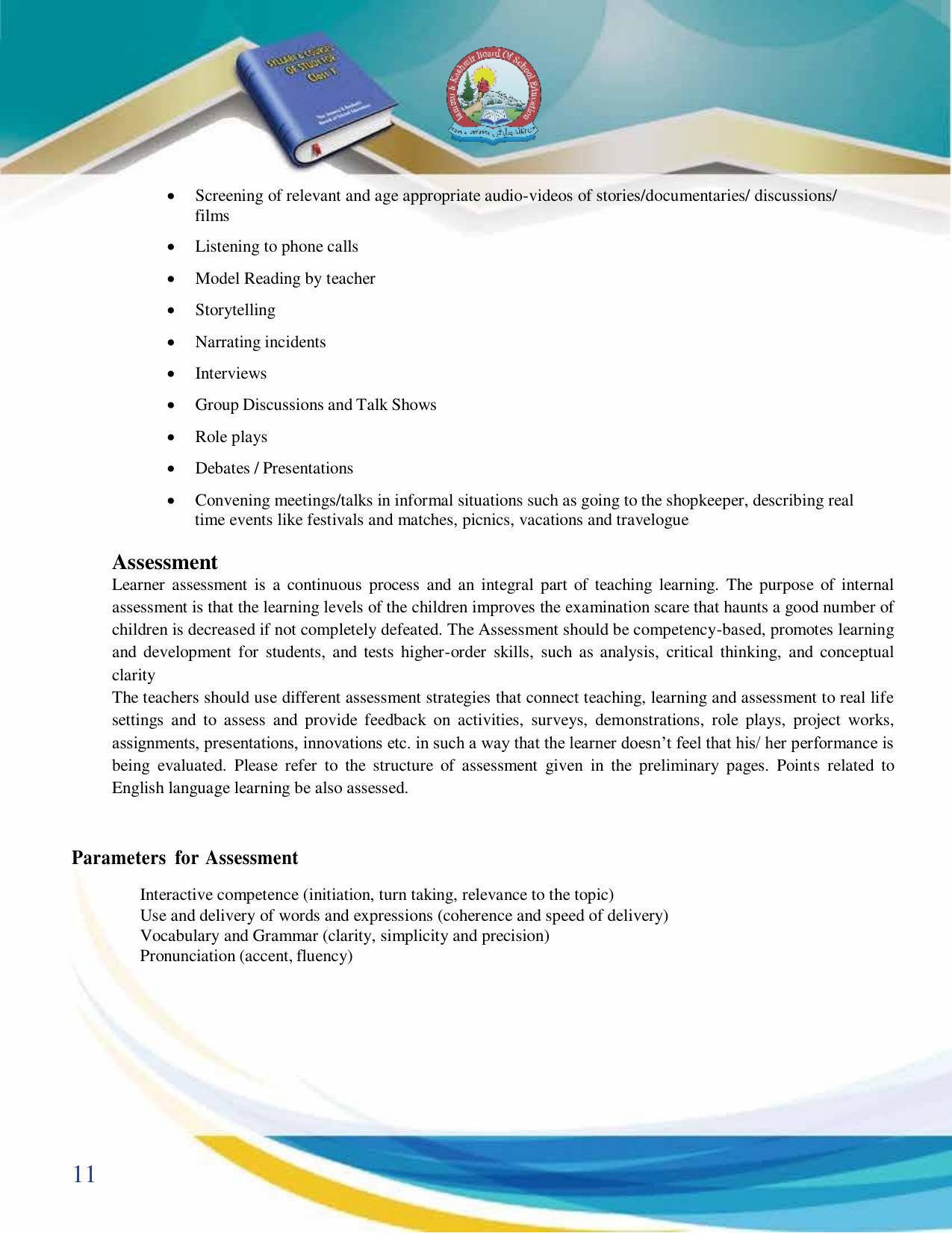 JKBOSE Syllabus for 10th class - Page 12