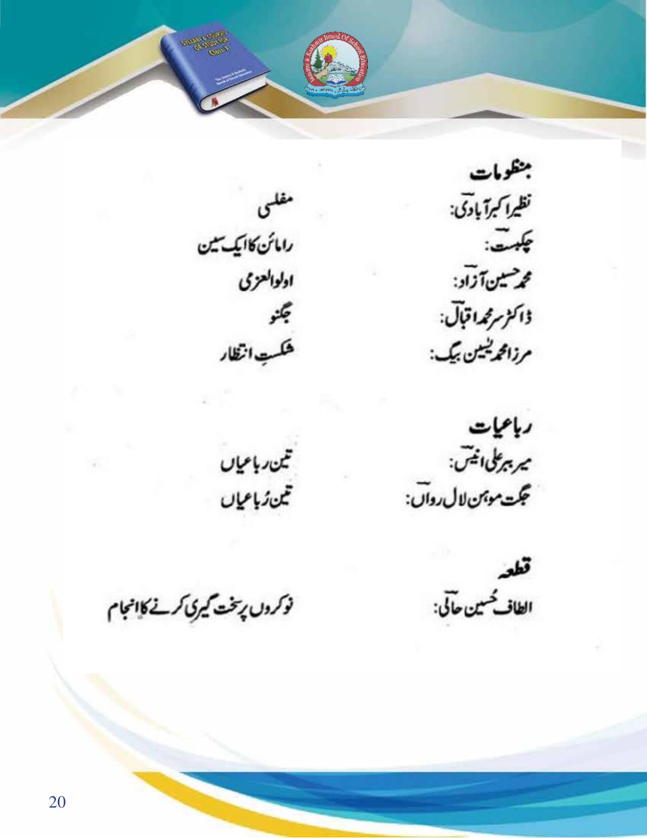 JKBOSE Syllabus for 10th class - Page 21