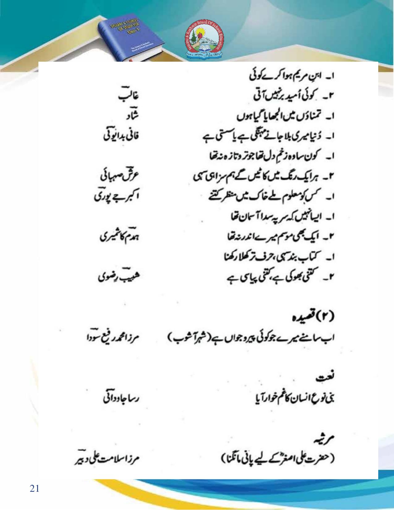 JKBOSE Syllabus for 10th class - Page 22