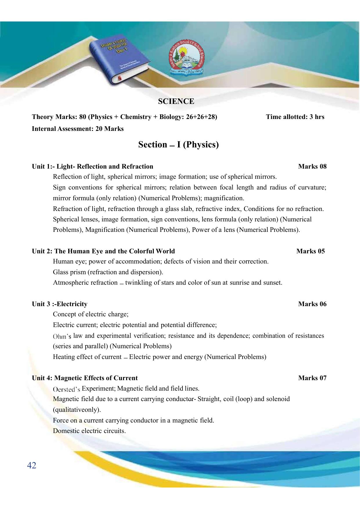 JKBOSE Syllabus for 10th class - Page 43