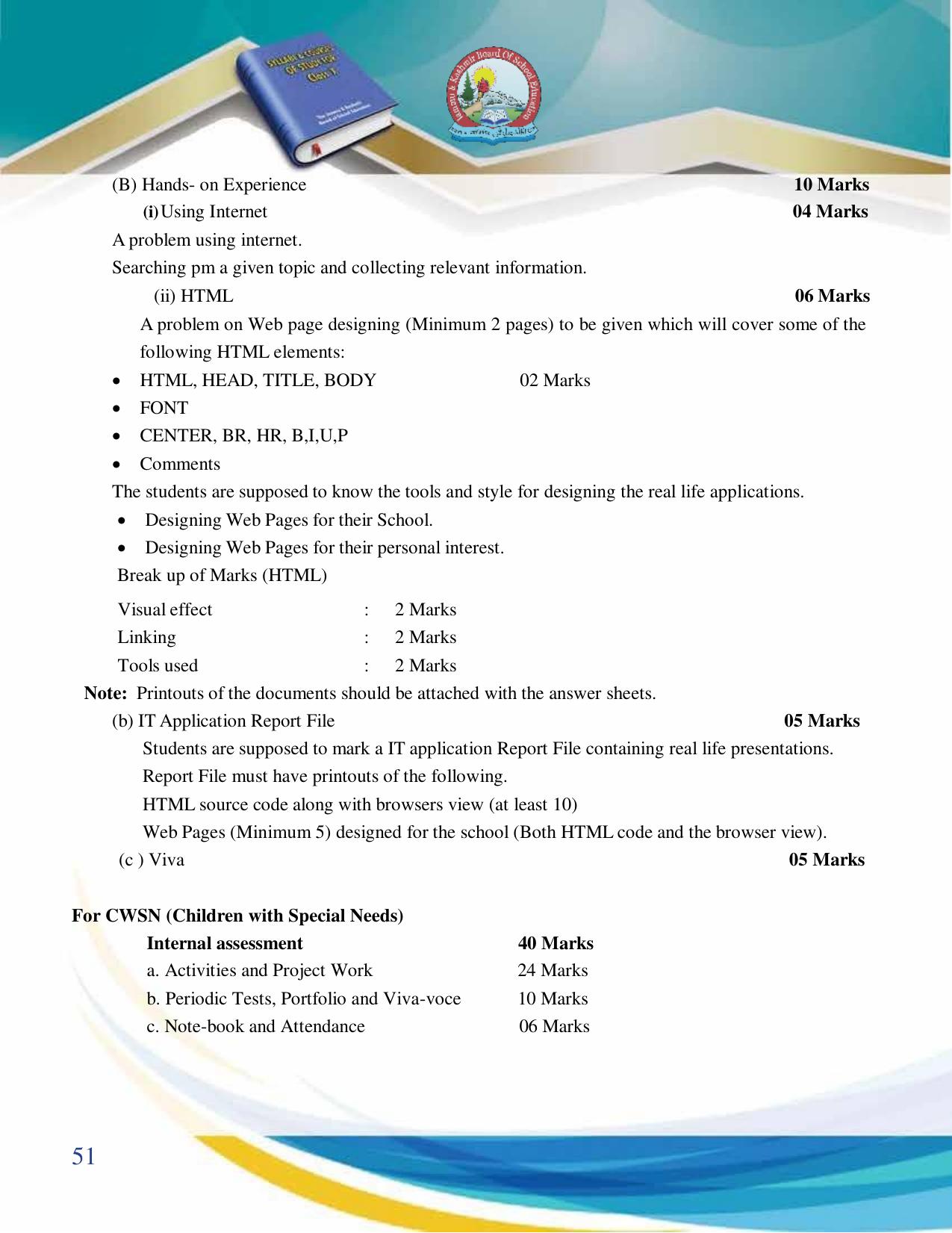 JKBOSE Syllabus for 10th class - Page 52