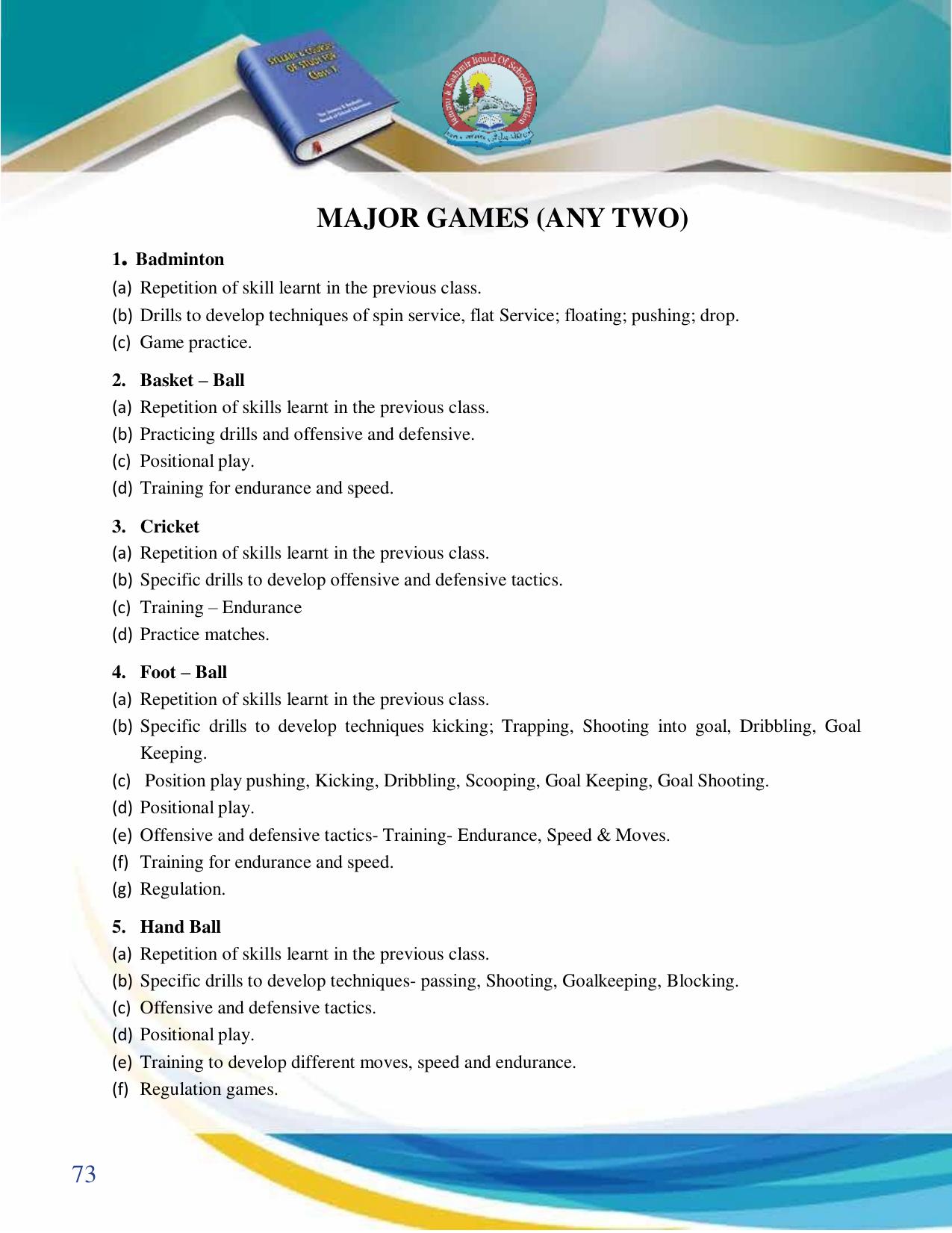 JKBOSE Syllabus for 10th class - Page 74