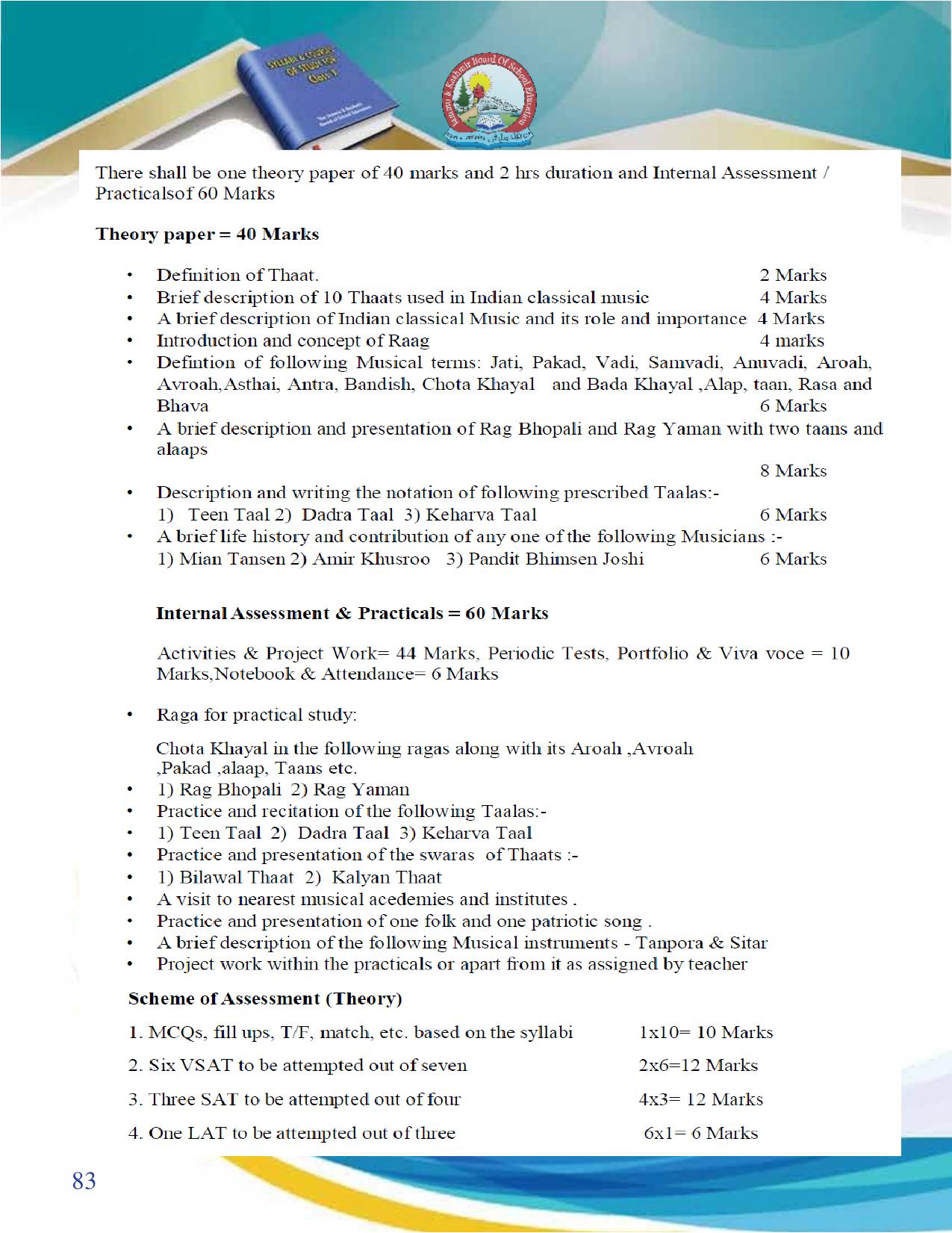 JKBOSE Syllabus for 10th class - Page 84