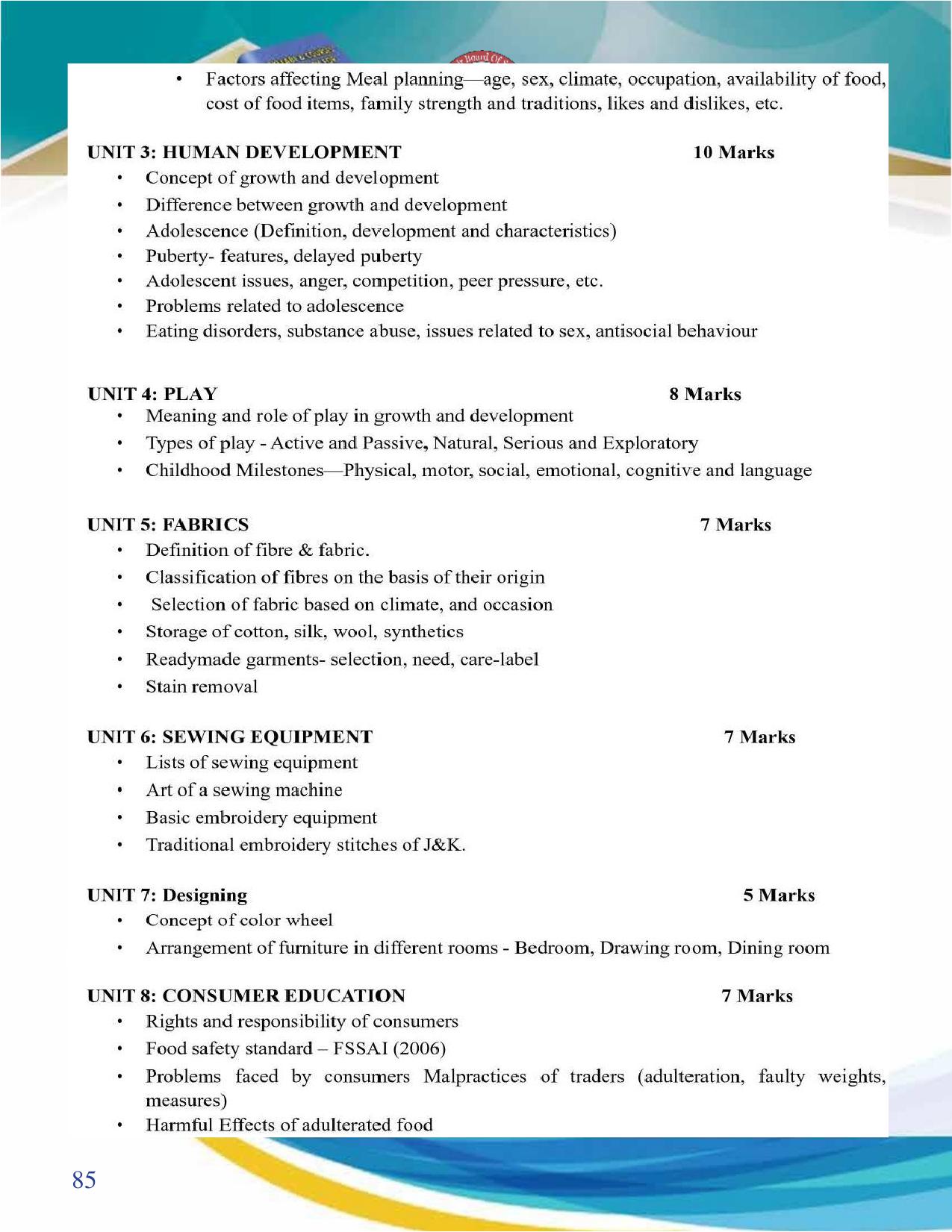 JKBOSE Syllabus for 10th class - Page 86