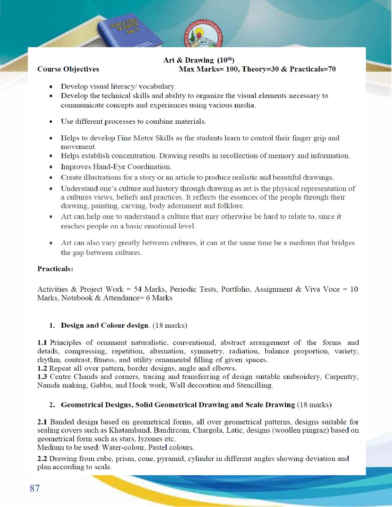 JKBOSE Syllabus for 10th class - Page 88