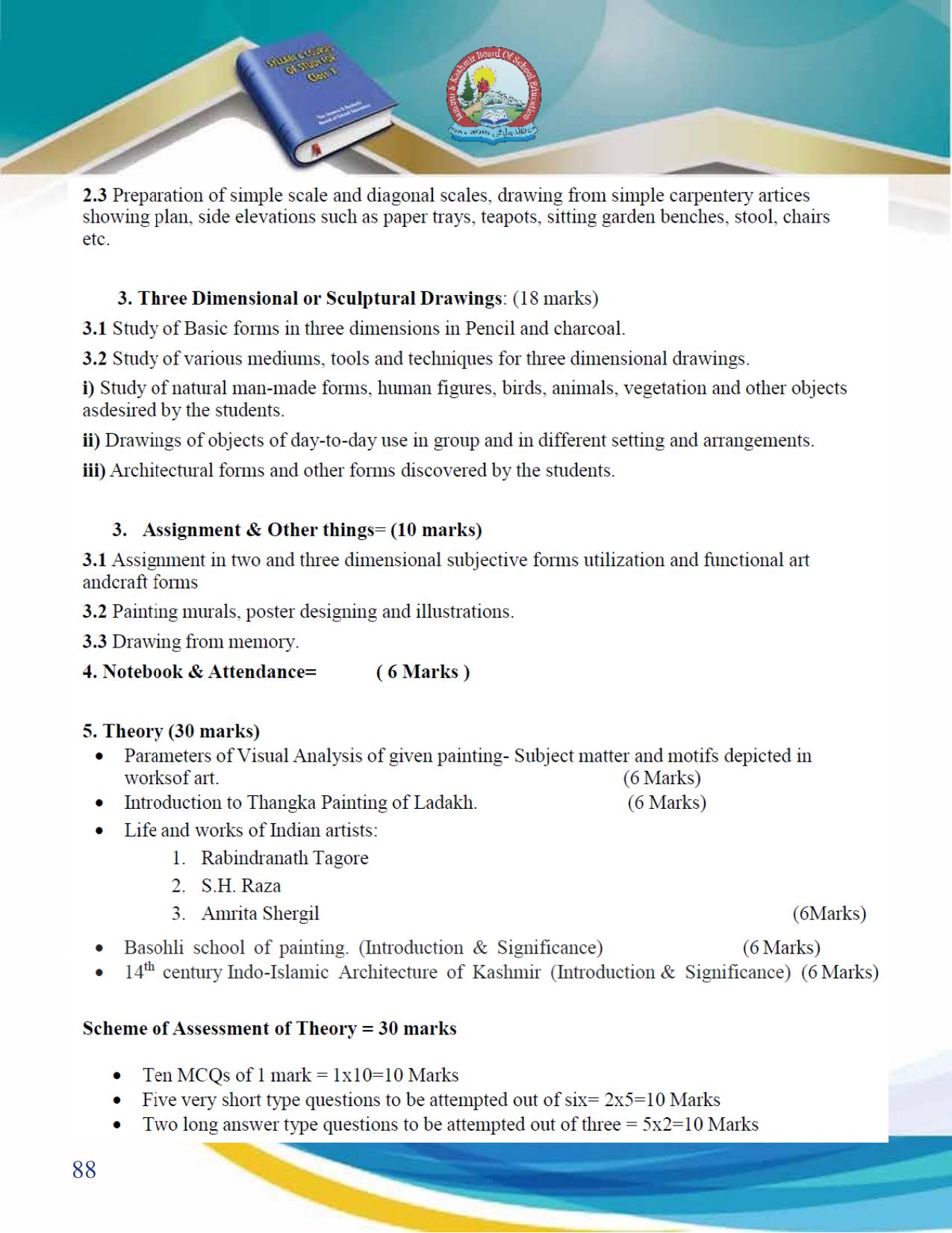 JKBOSE Syllabus for 10th class - Page 89