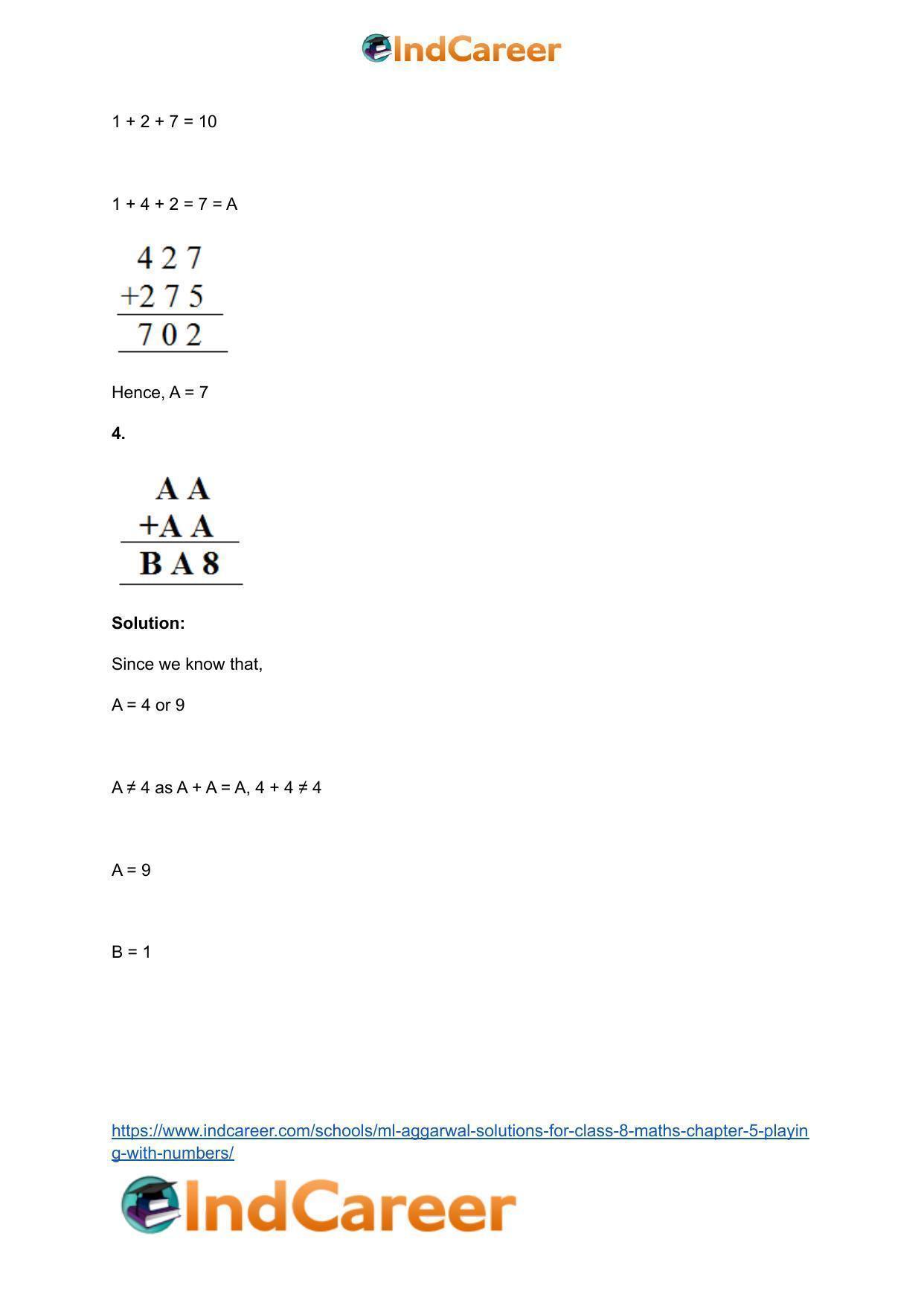 ML Aggarwal Solutions for Class 8 Maths Chapter 5- Playing with Numbers - Page 15