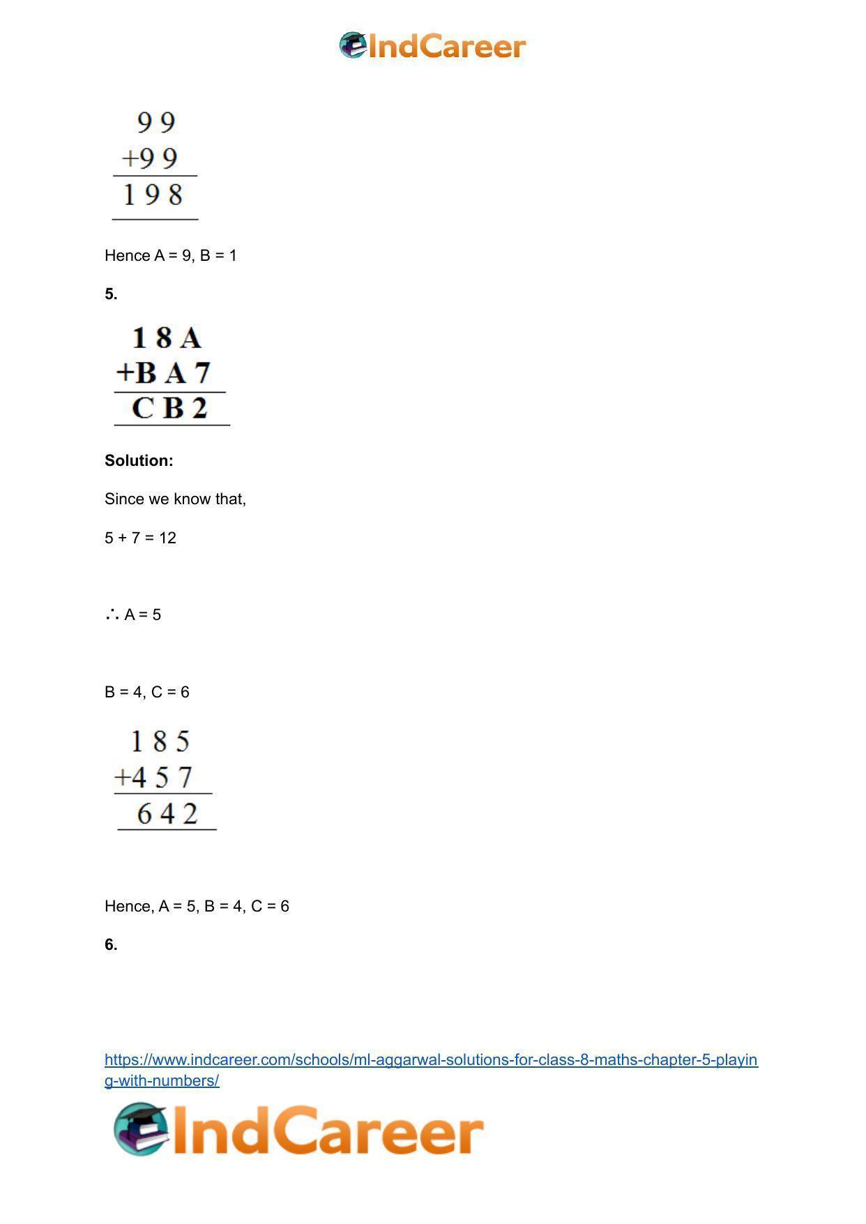 ML Aggarwal Solutions for Class 8 Maths Chapter 5- Playing with Numbers - Page 16