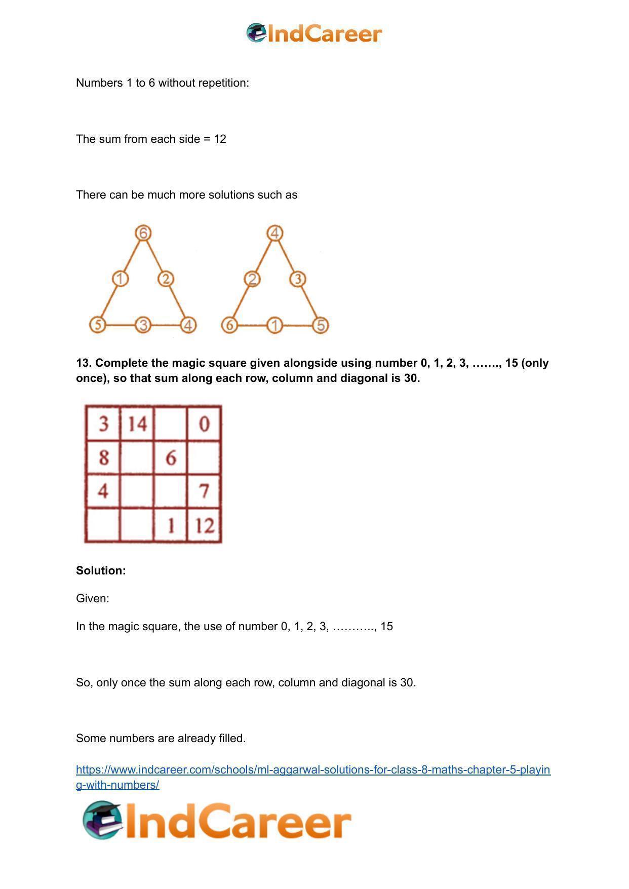 ML Aggarwal Solutions for Class 8 Maths Chapter 5- Playing with Numbers - Page 22