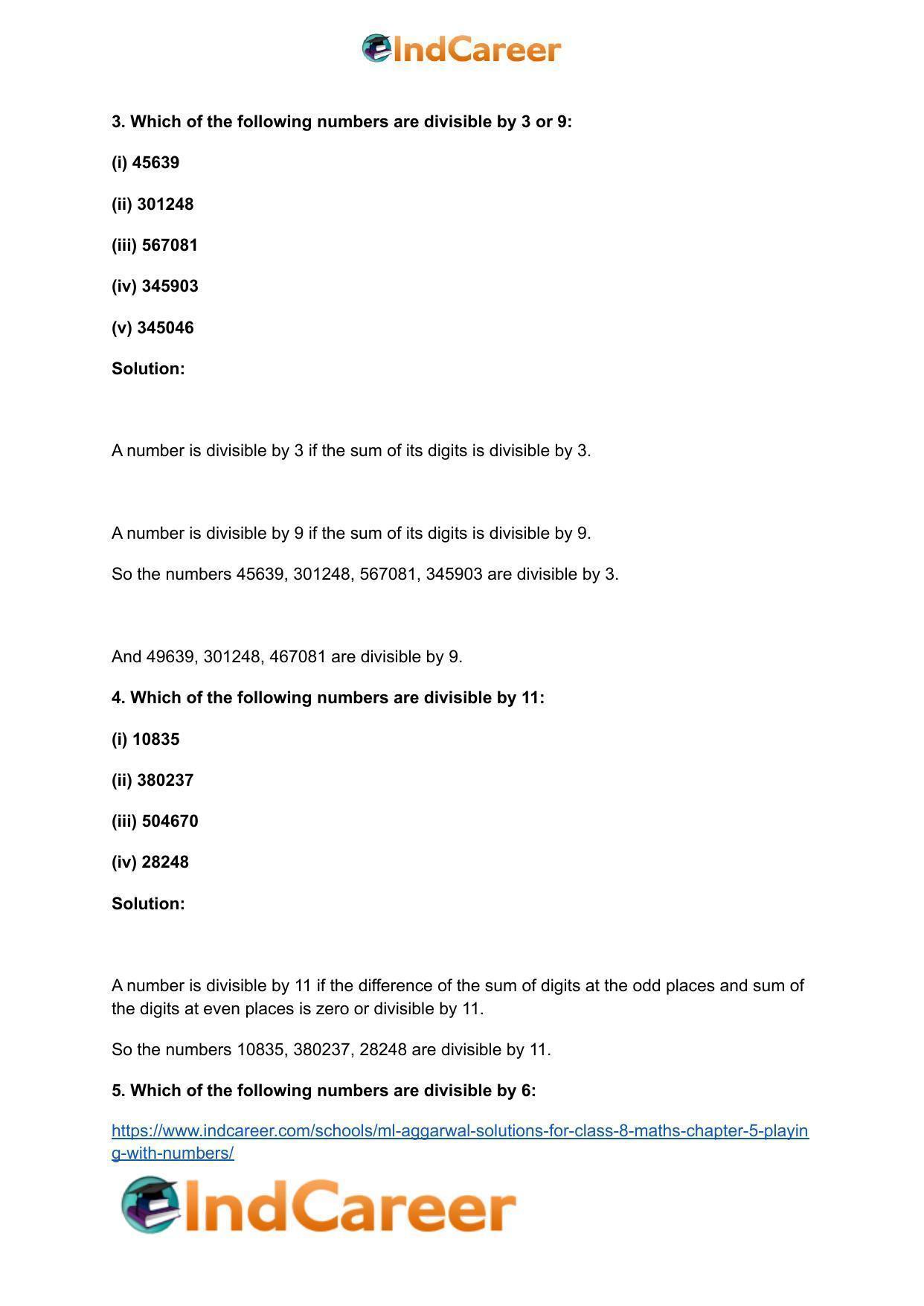 ML Aggarwal Solutions for Class 8 Maths Chapter 5- Playing with Numbers - Page 26