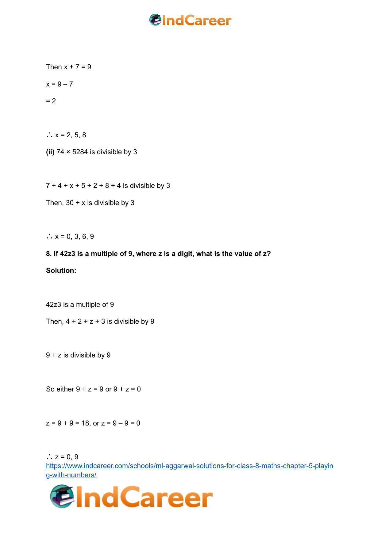 ML Aggarwal Solutions for Class 8 Maths Chapter 5- Playing with Numbers - Page 28