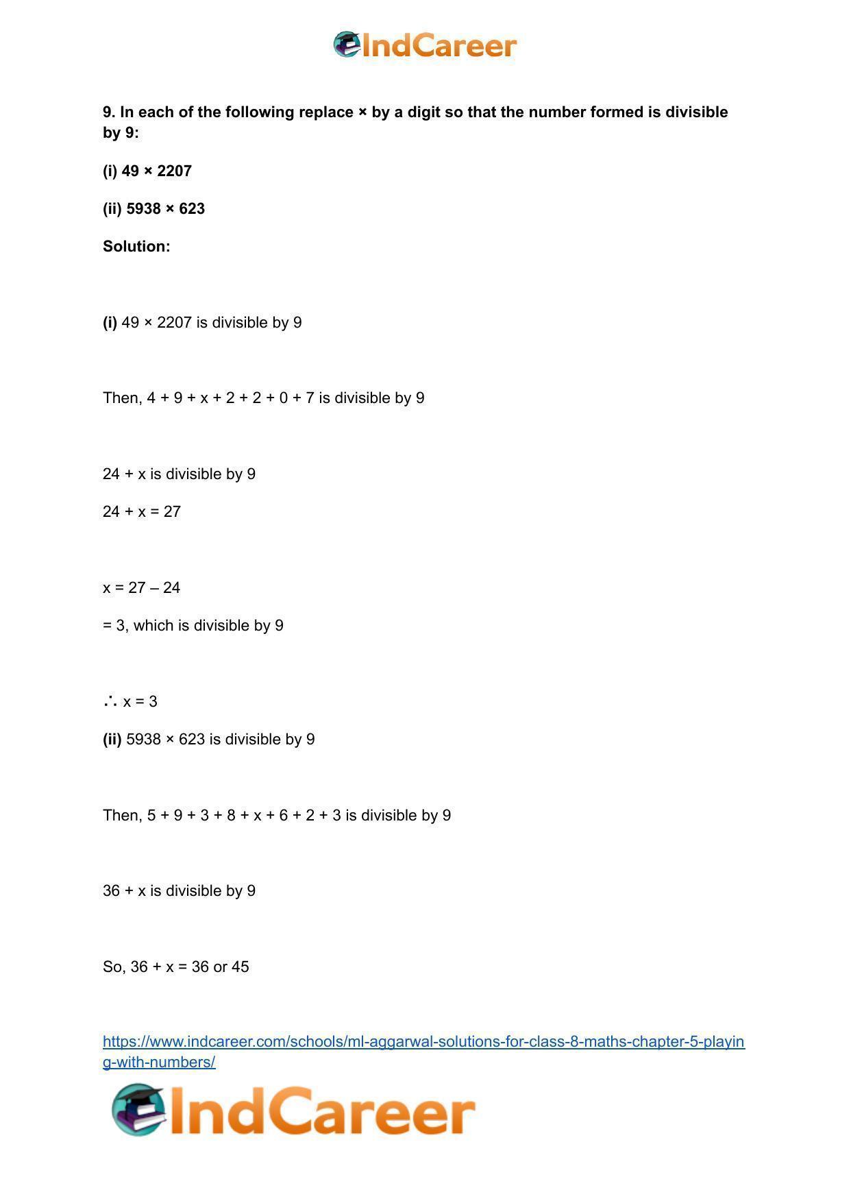 ML Aggarwal Solutions for Class 8 Maths Chapter 5- Playing with Numbers - Page 29