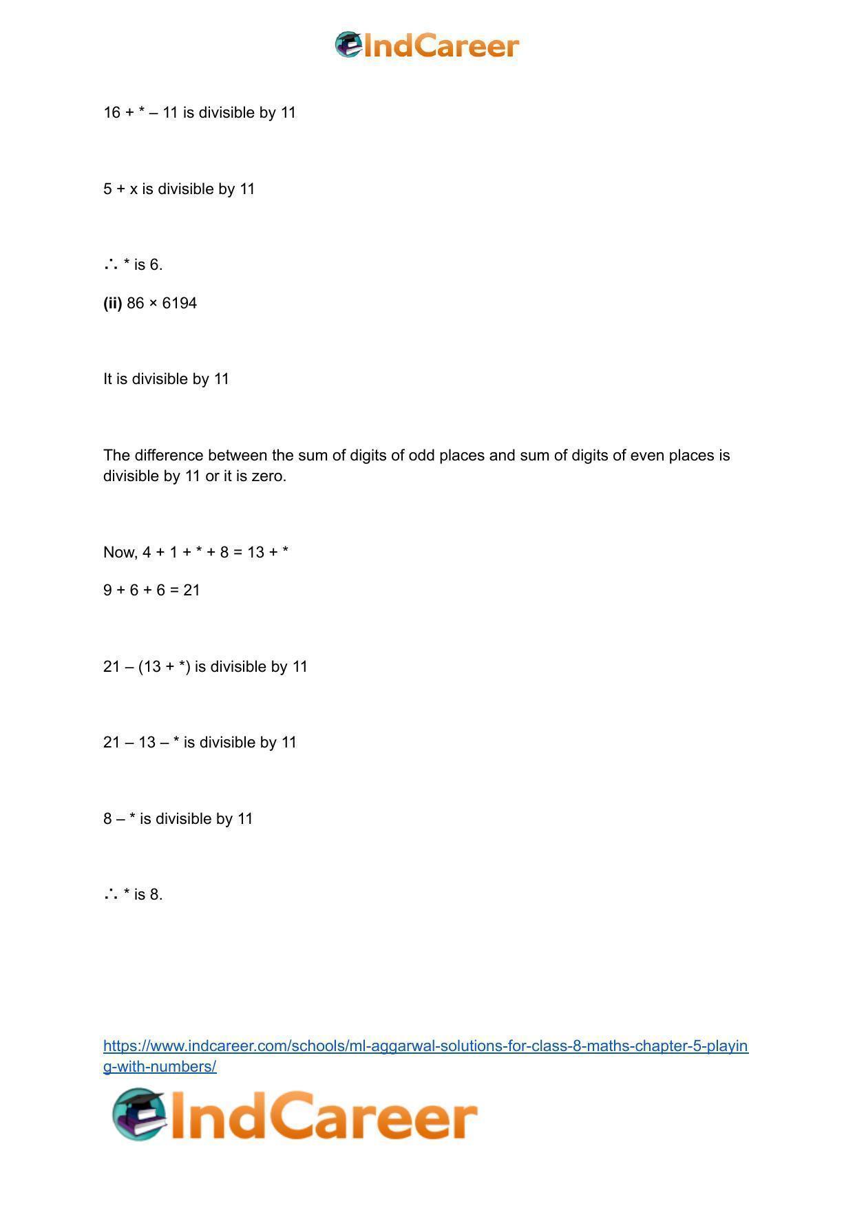 ML Aggarwal Solutions for Class 8 Maths Chapter 5- Playing with Numbers - Page 32