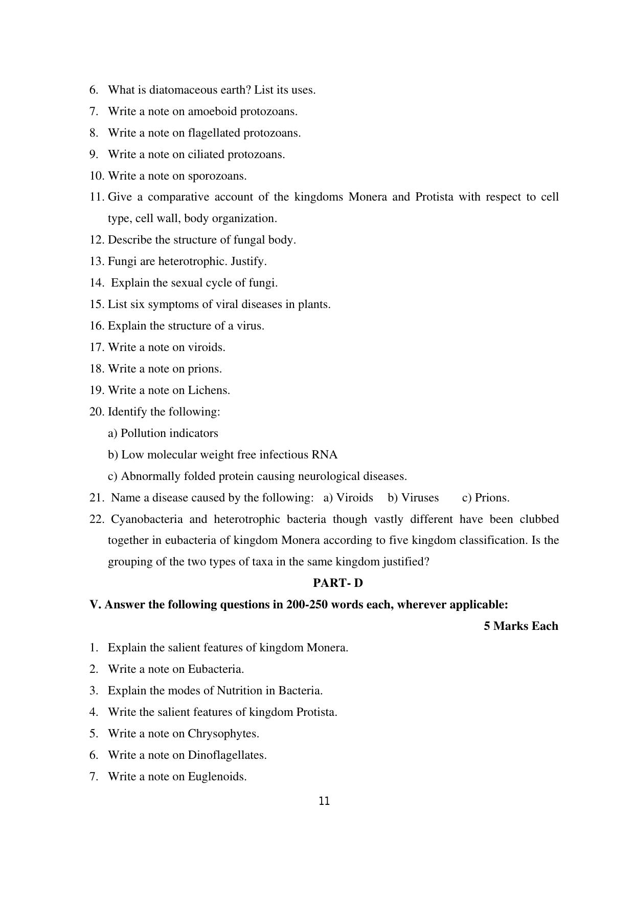 Karnataka 1st PUC Question Bank 2025 - Biology - Page 14