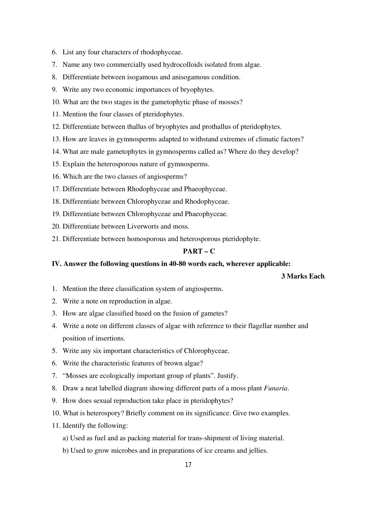 Karnataka 1st PUC Question Bank 2025 - Biology - Page 20