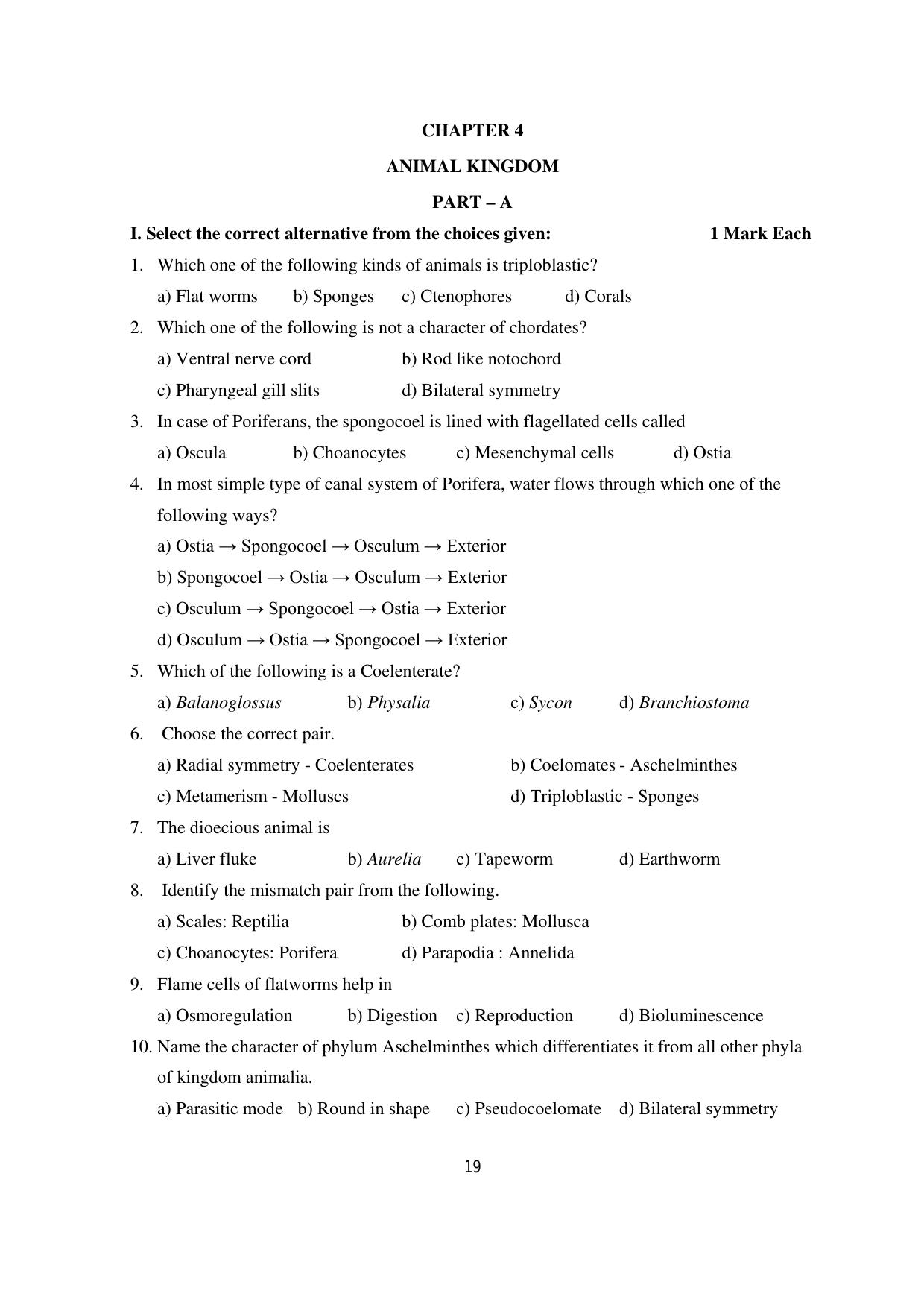 Karnataka 1st PUC Question Bank 2025 - Biology - Page 22