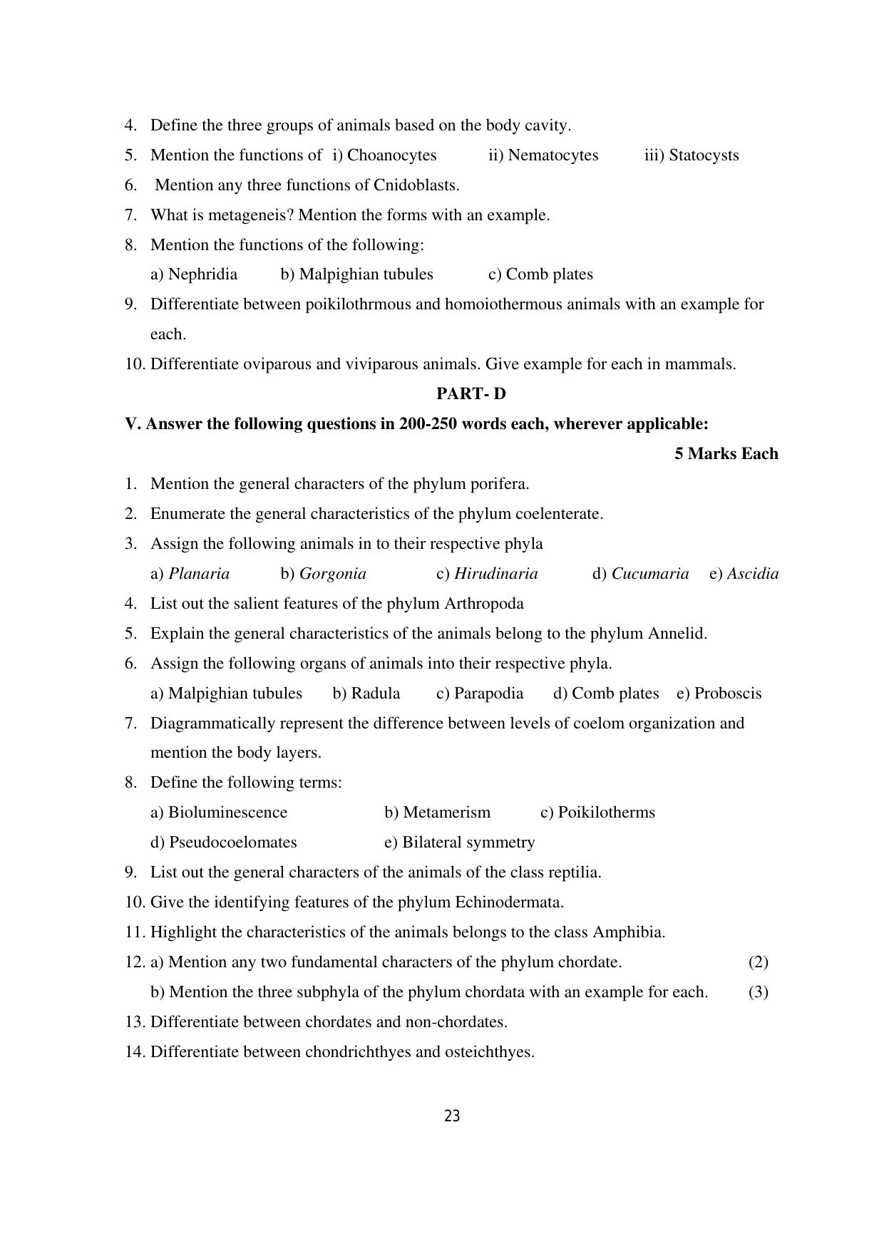 Karnataka 1st PUC Question Bank 2025 - Biology - Page 26