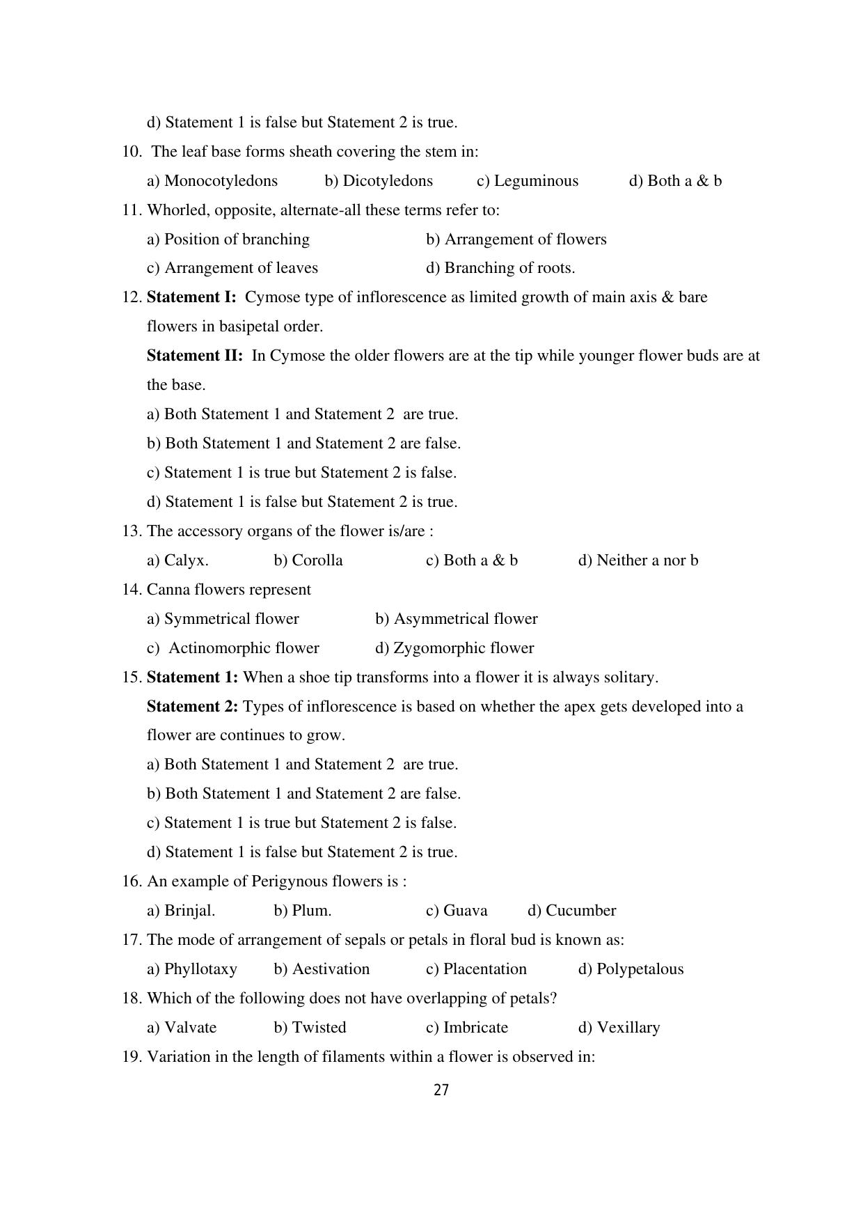 Karnataka 1st PUC Question Bank 2025 - Biology - Page 30