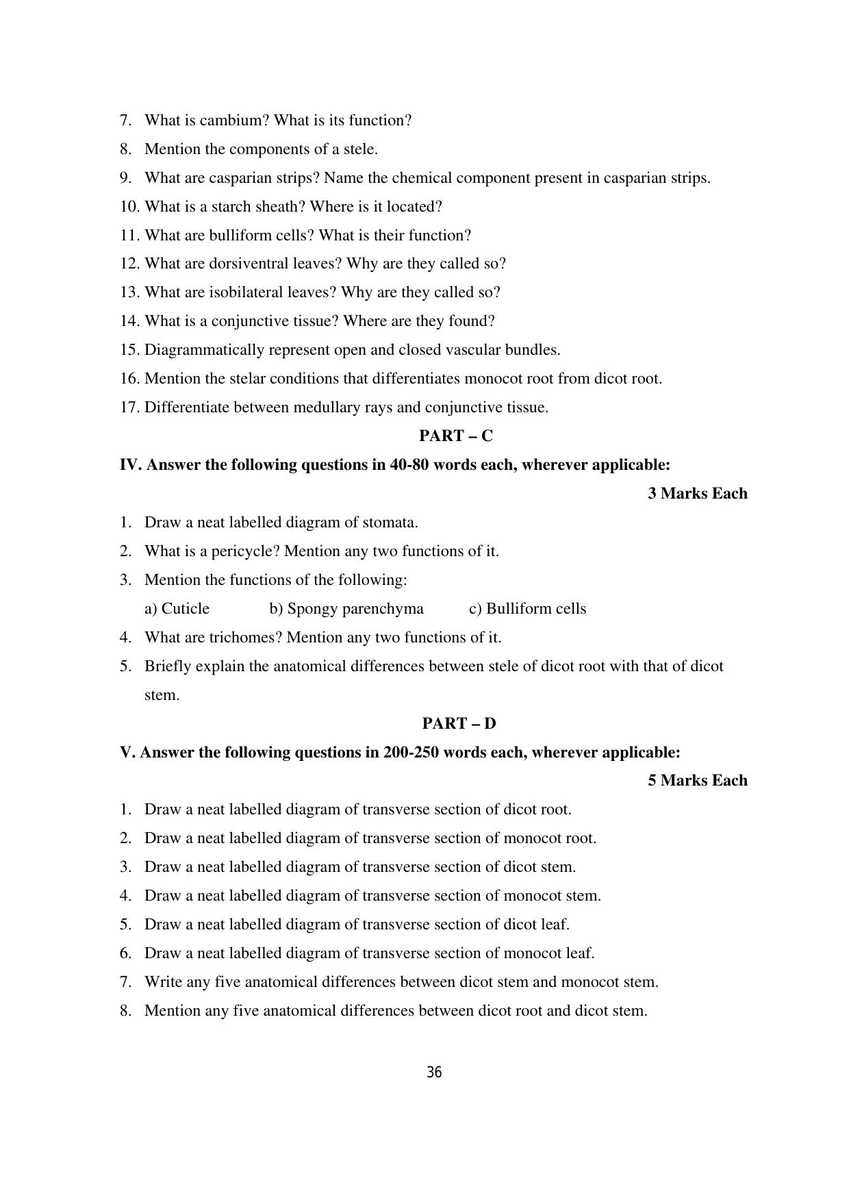 Karnataka 1st PUC Question Bank 2025 - Biology - Page 39