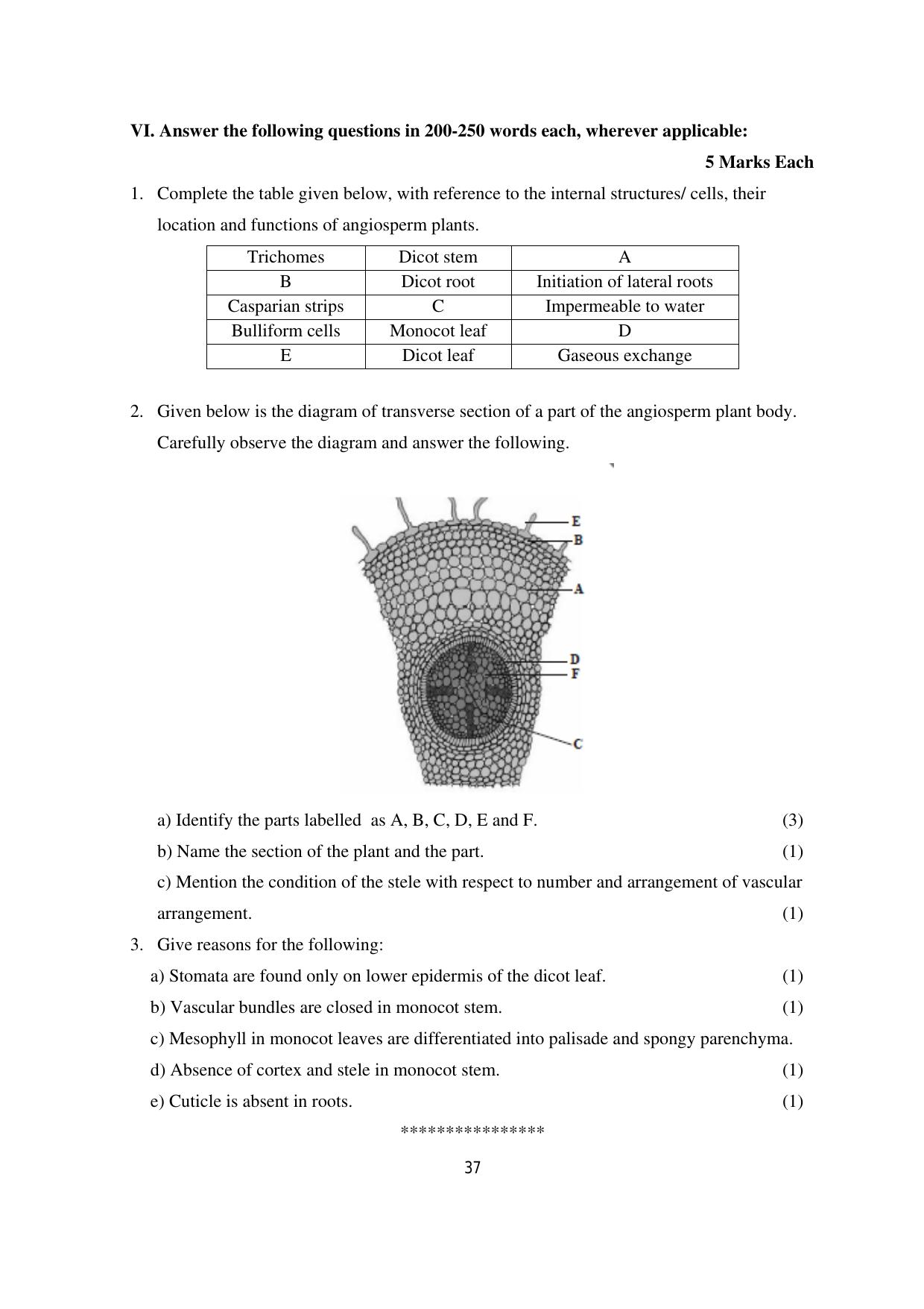 Karnataka 1st PUC Question Bank 2025 - Biology - Page 40