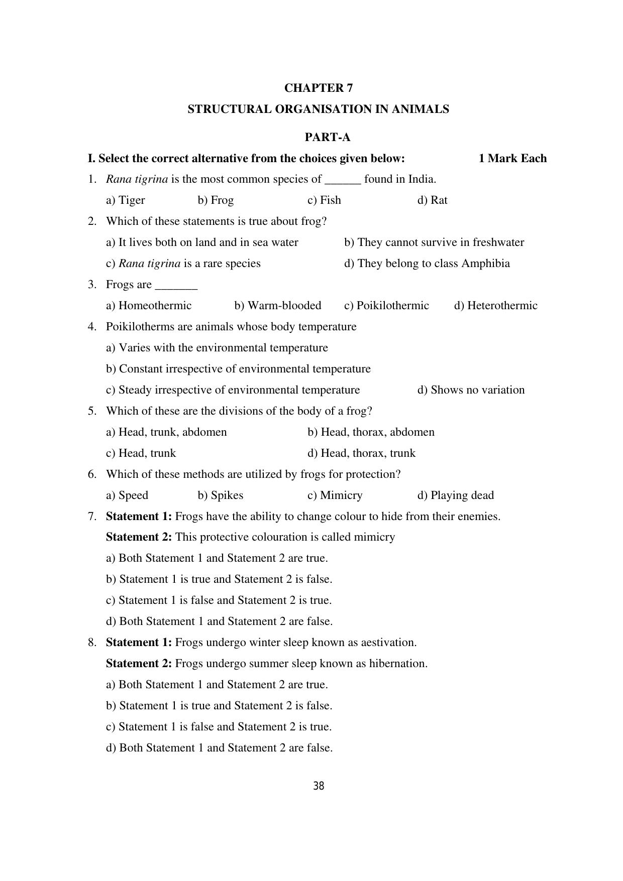 Karnataka 1st PUC Question Bank 2025 - Biology - Page 41