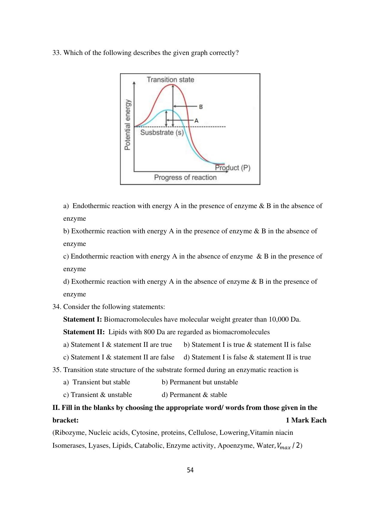Karnataka 1st PUC Question Bank 2025 - Biology - Page 57