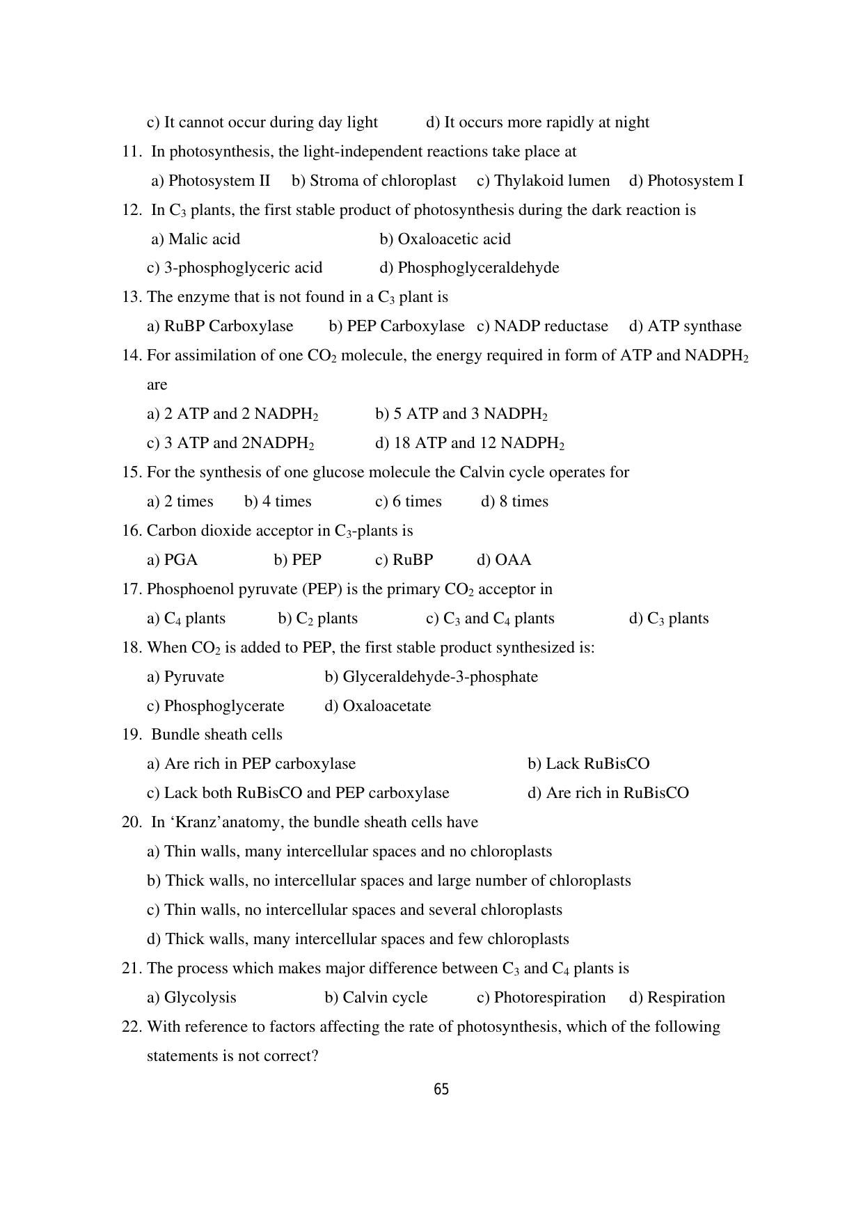 Karnataka 1st PUC Question Bank 2025 - Biology - Page 68