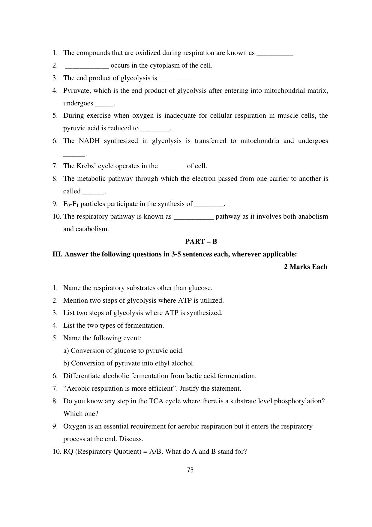 Karnataka 1st PUC Question Bank 2025 - Biology - Page 76