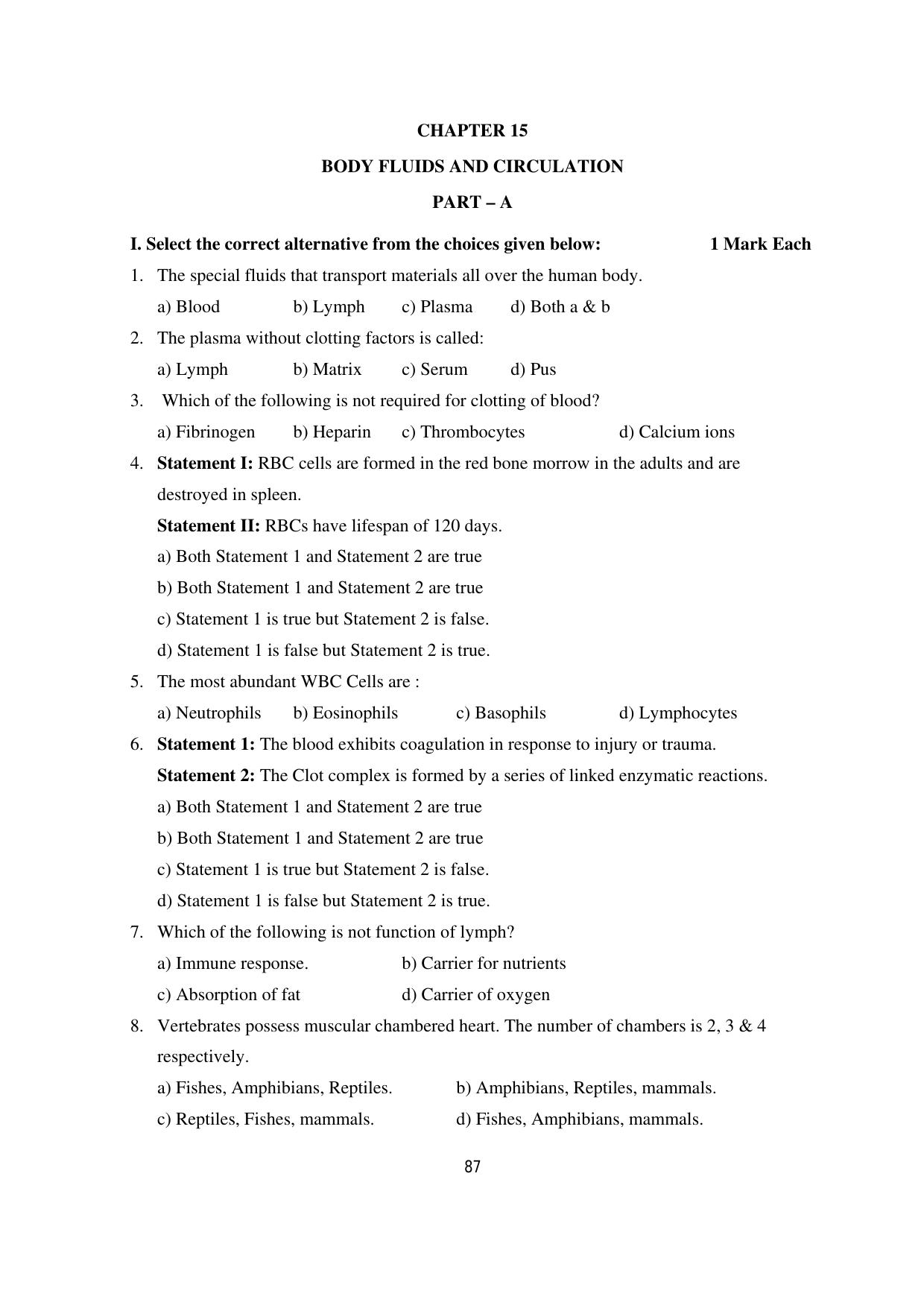 Karnataka 1st PUC Question Bank 2025 - Biology - Page 90