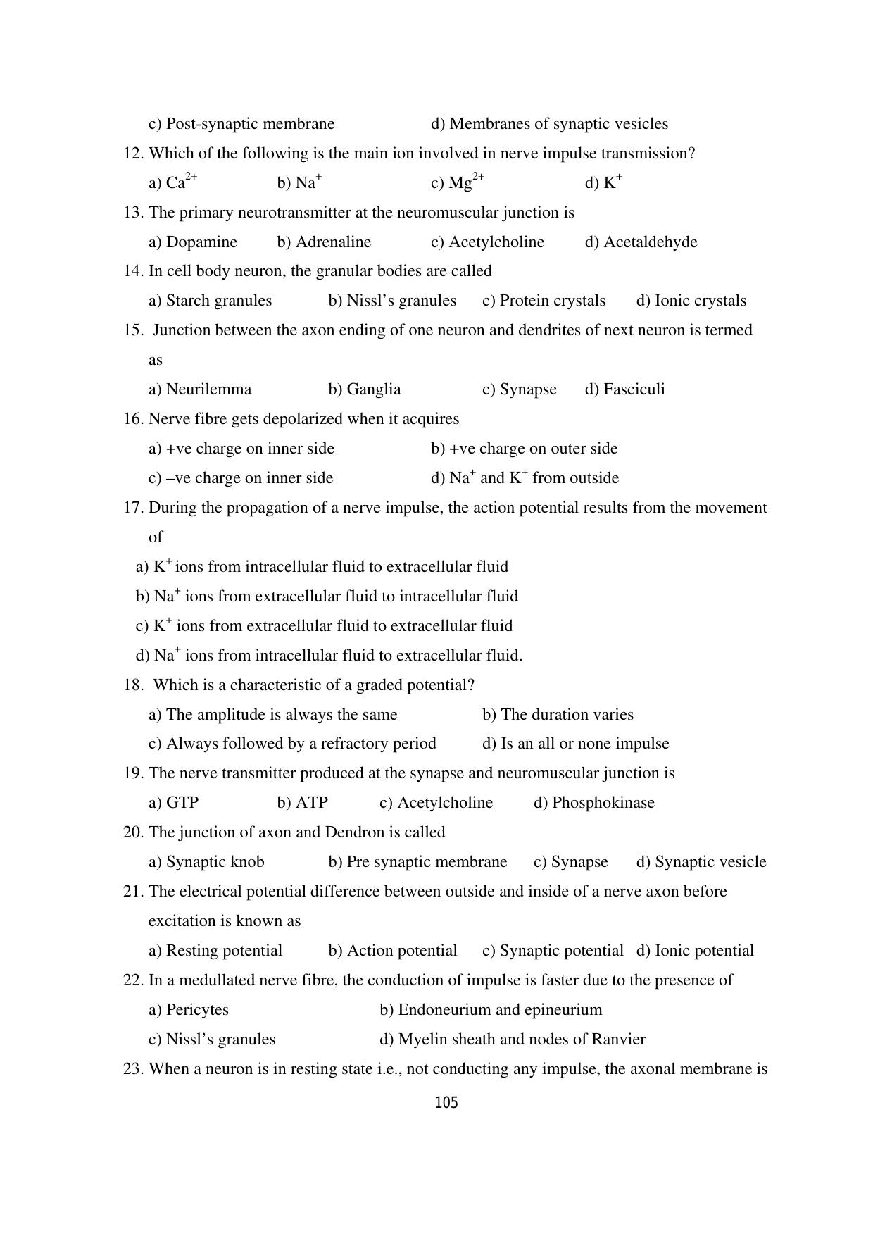 Karnataka 1st PUC Question Bank 2025 - Biology - Page 108