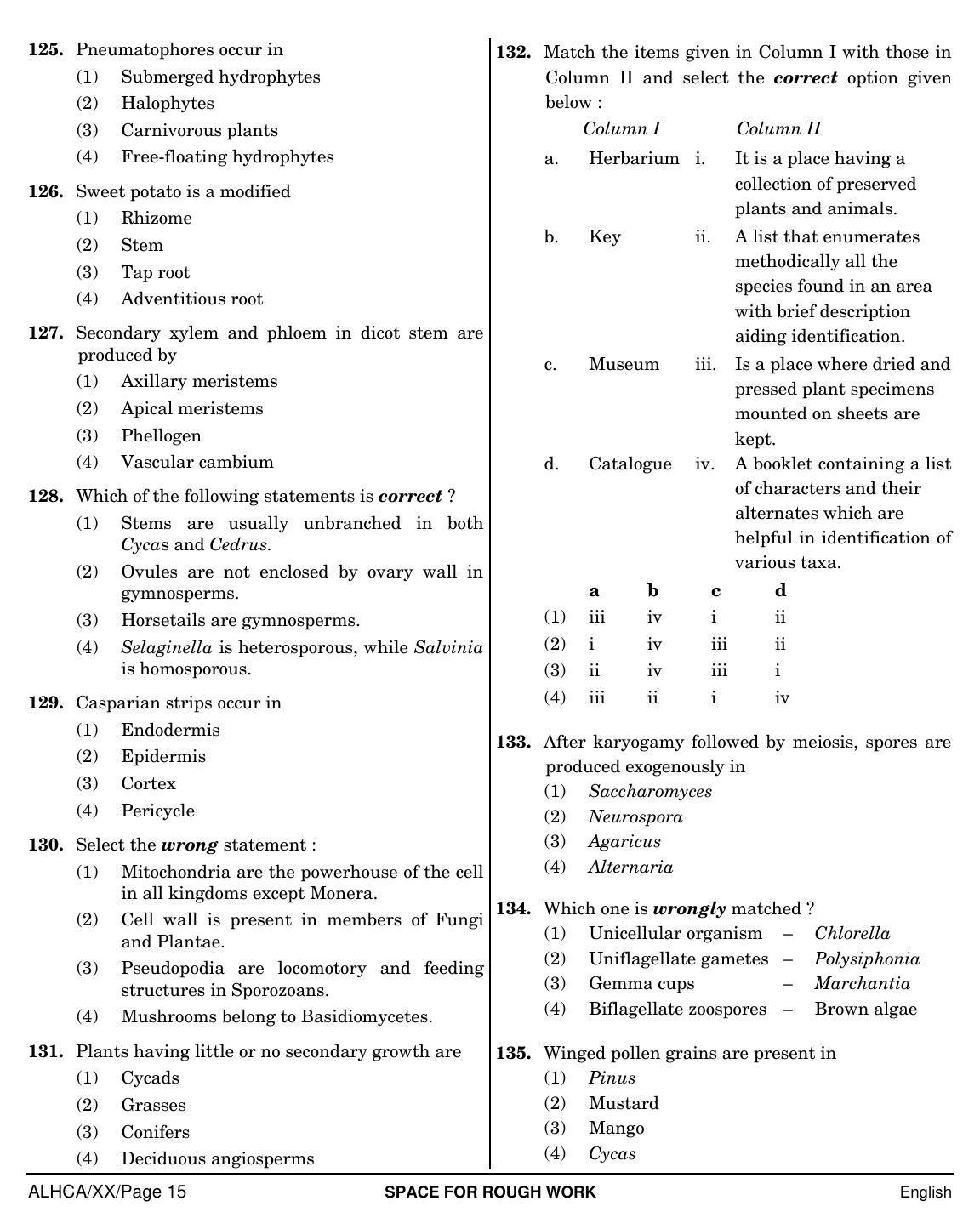 NEET English XX 2019 Question Paper - Page 15