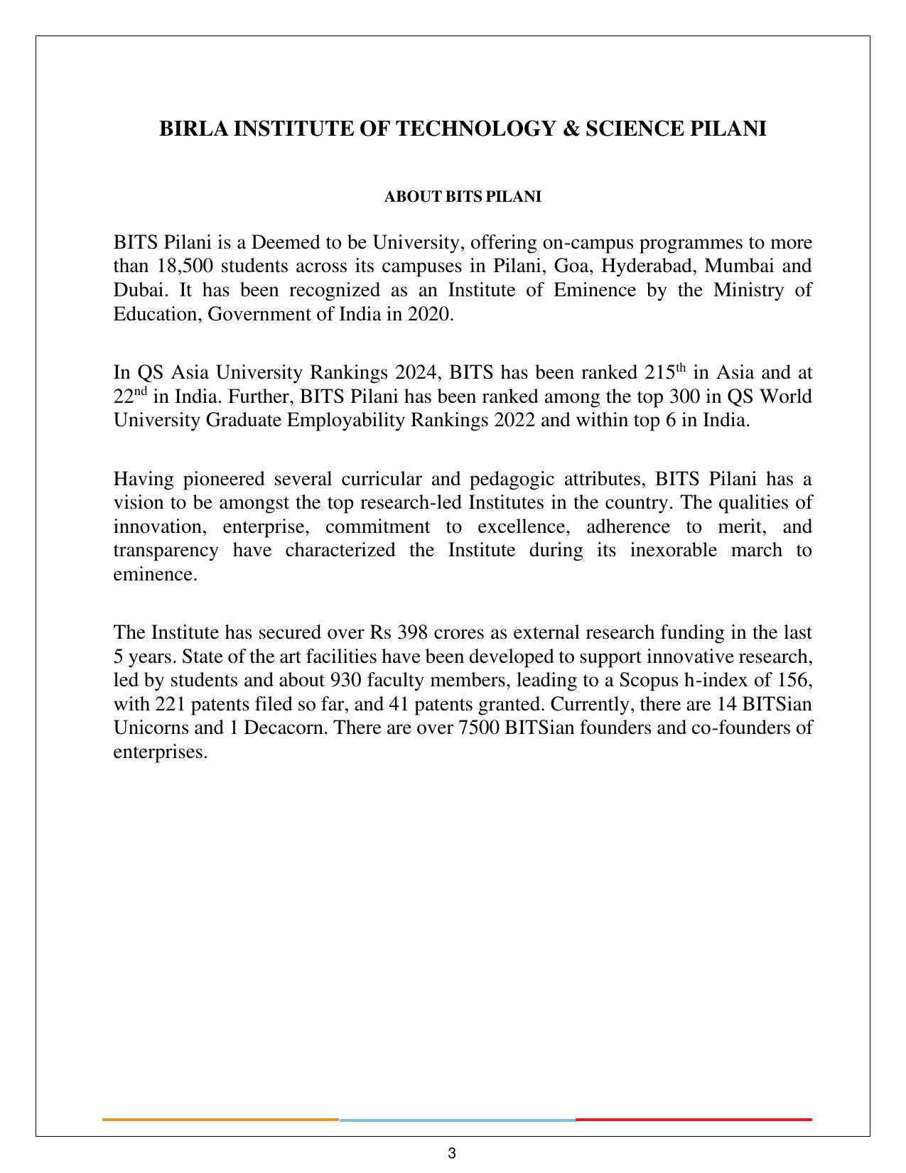BITS HD 2024 Syllabus - Page 3