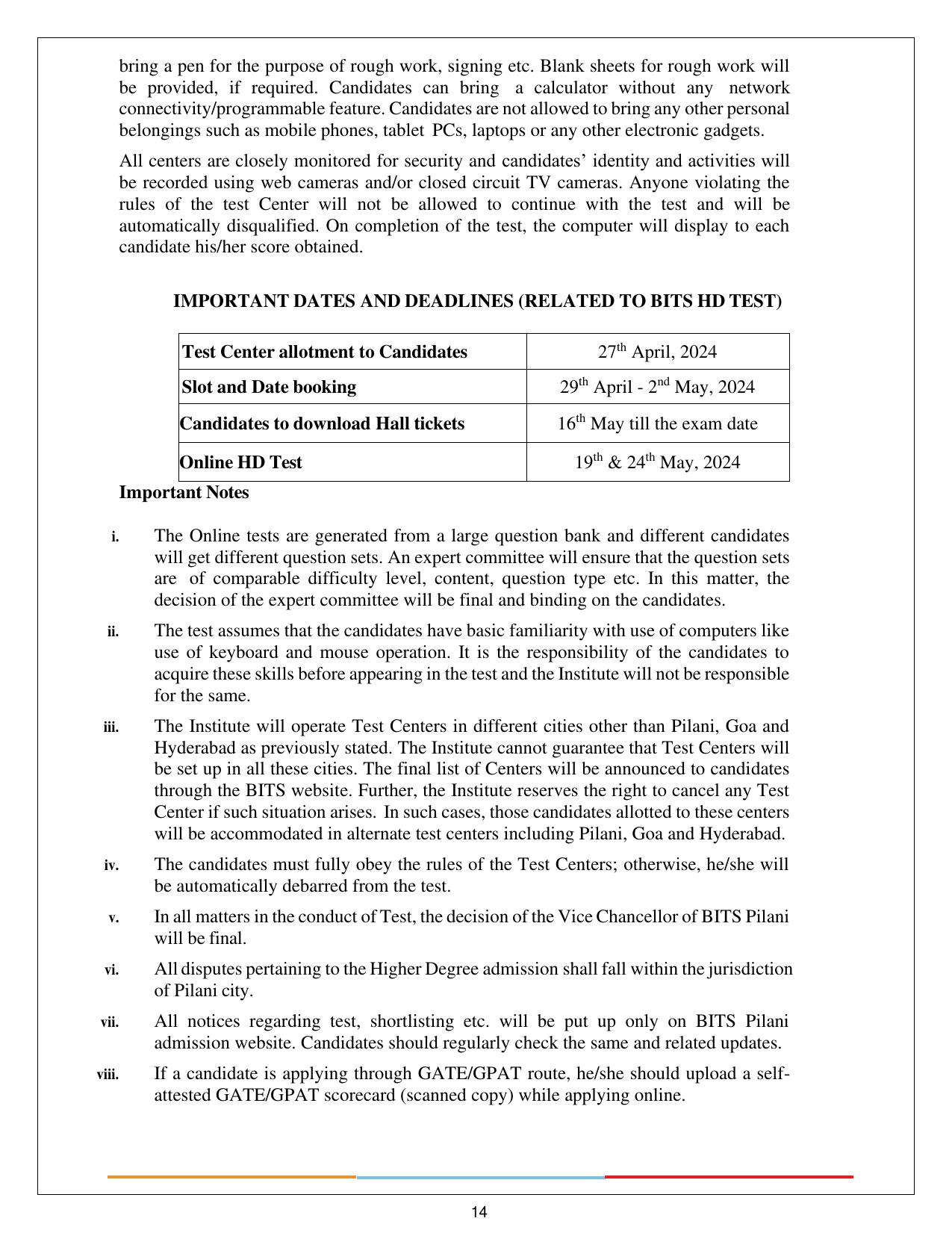 BITS HD 2024 Syllabus - Page 14