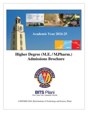 BITS HD 2024 Syllabus