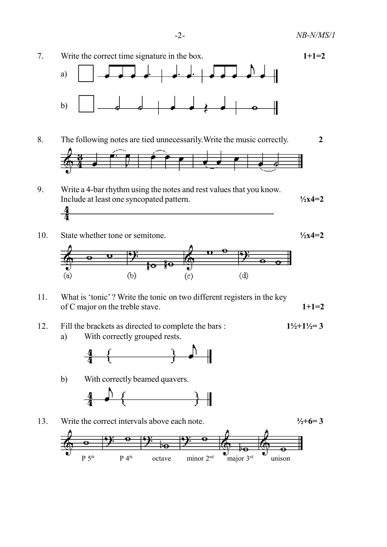 NBSE Class IX Final Examination 2022 Phase 1 Question Paper (All Subjects) - Page 34