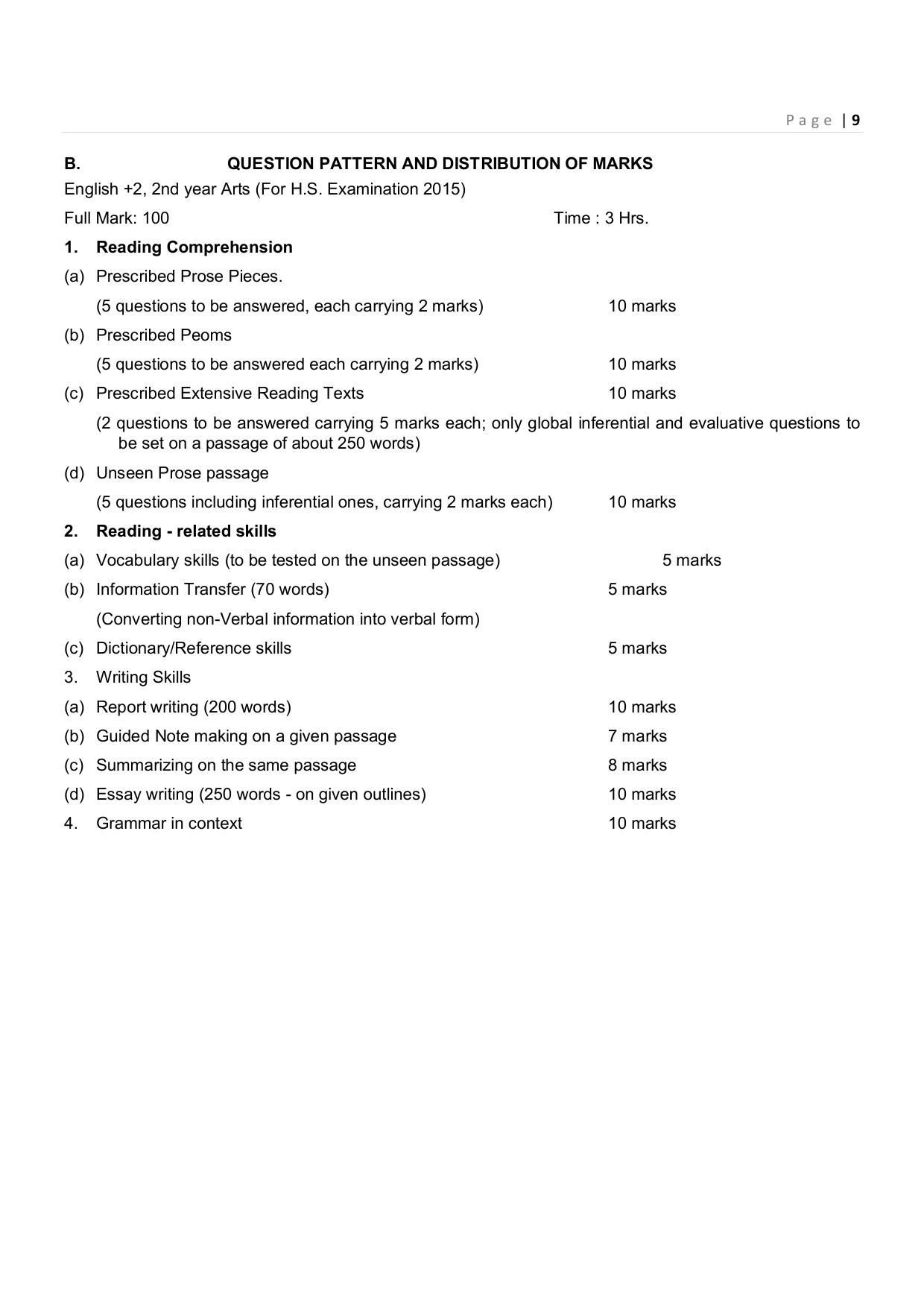 CHSE Odisha Class 12 Syllabus for Commerce - Page 9
