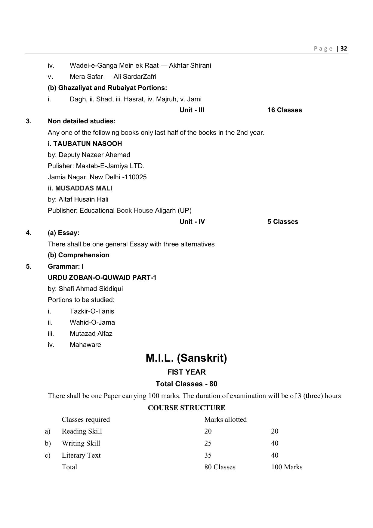 CHSE Odisha Class 12 Syllabus for Commerce - Page 32